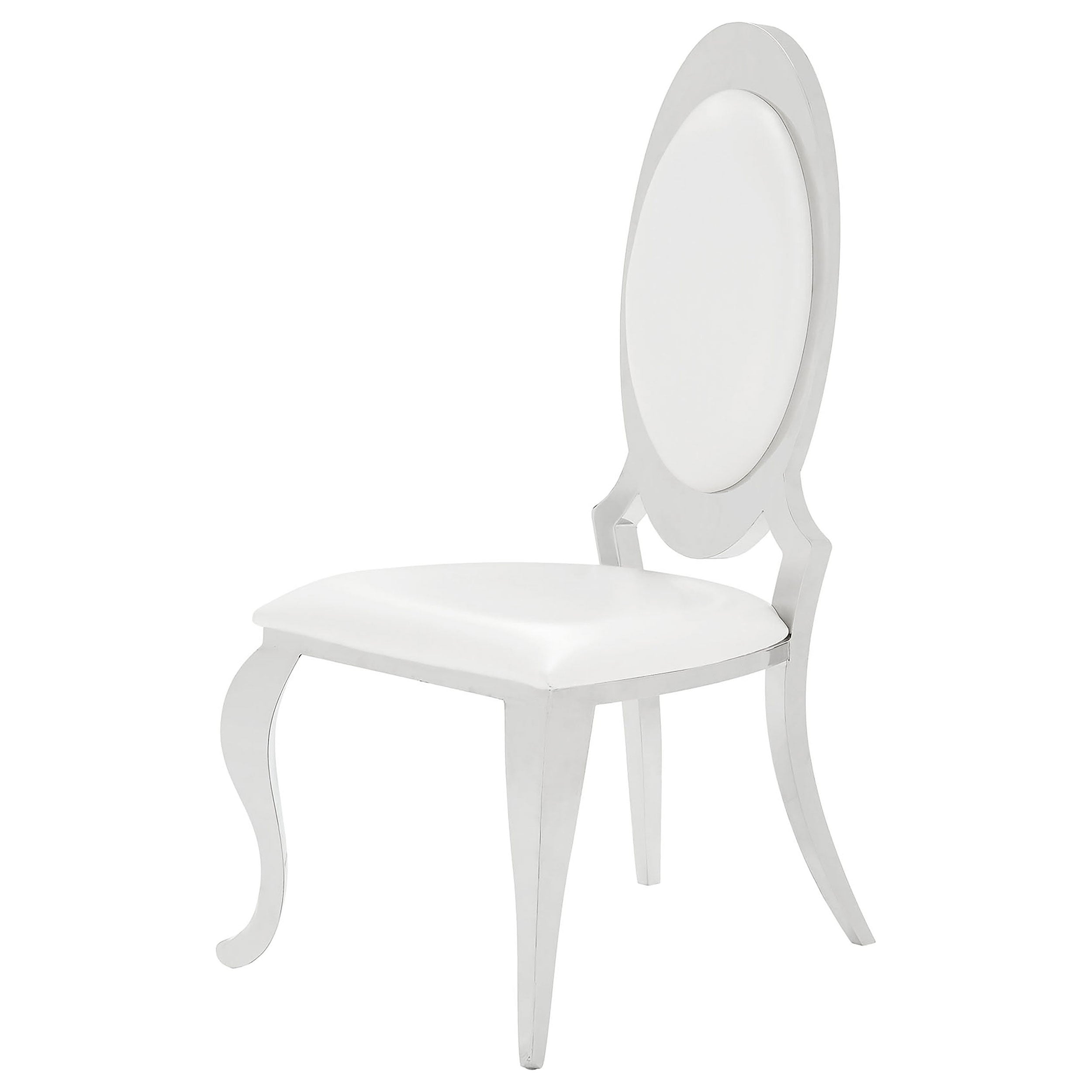 Anchorage Upholstered Dining Chair Cream White (set Of 2)