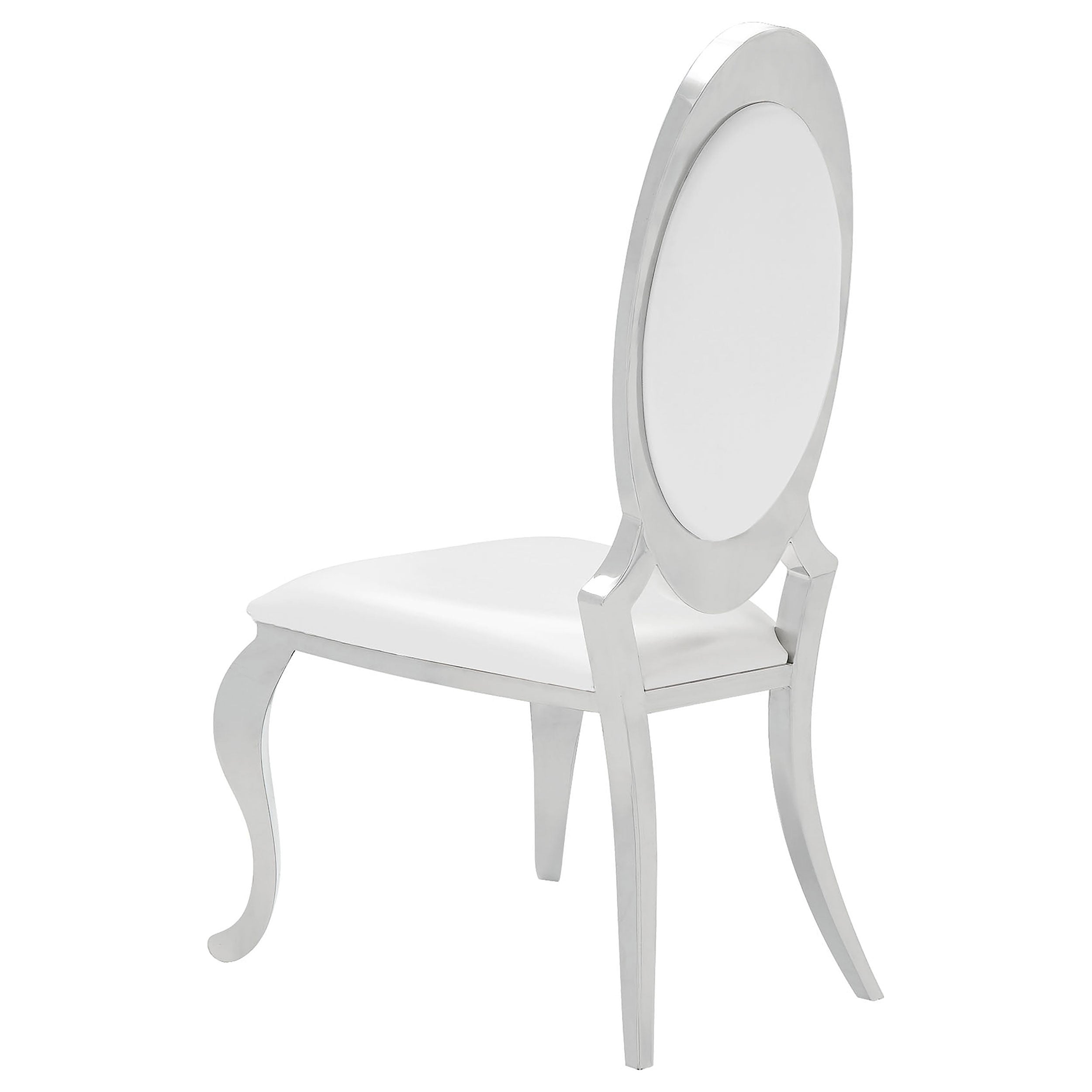Anchorage Upholstered Dining Chair Cream White (set Of 2)