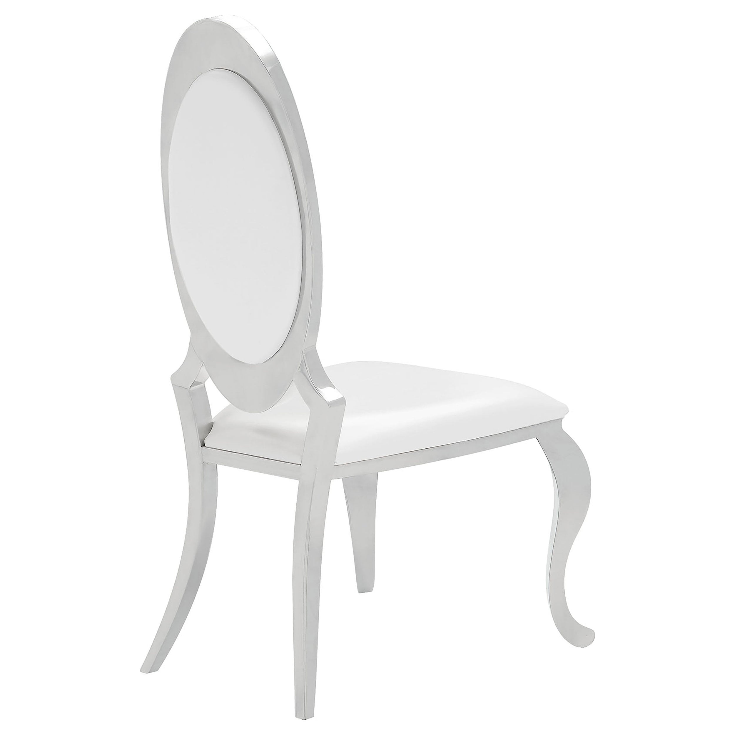 Anchorage Upholstered Dining Chair Cream White (set Of 2)