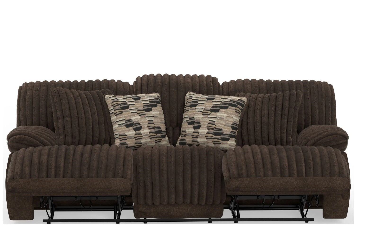 Hollifield 2 Piece Reclining Sofa and Loveseat Set-Chocolate - MyWaynesHome #