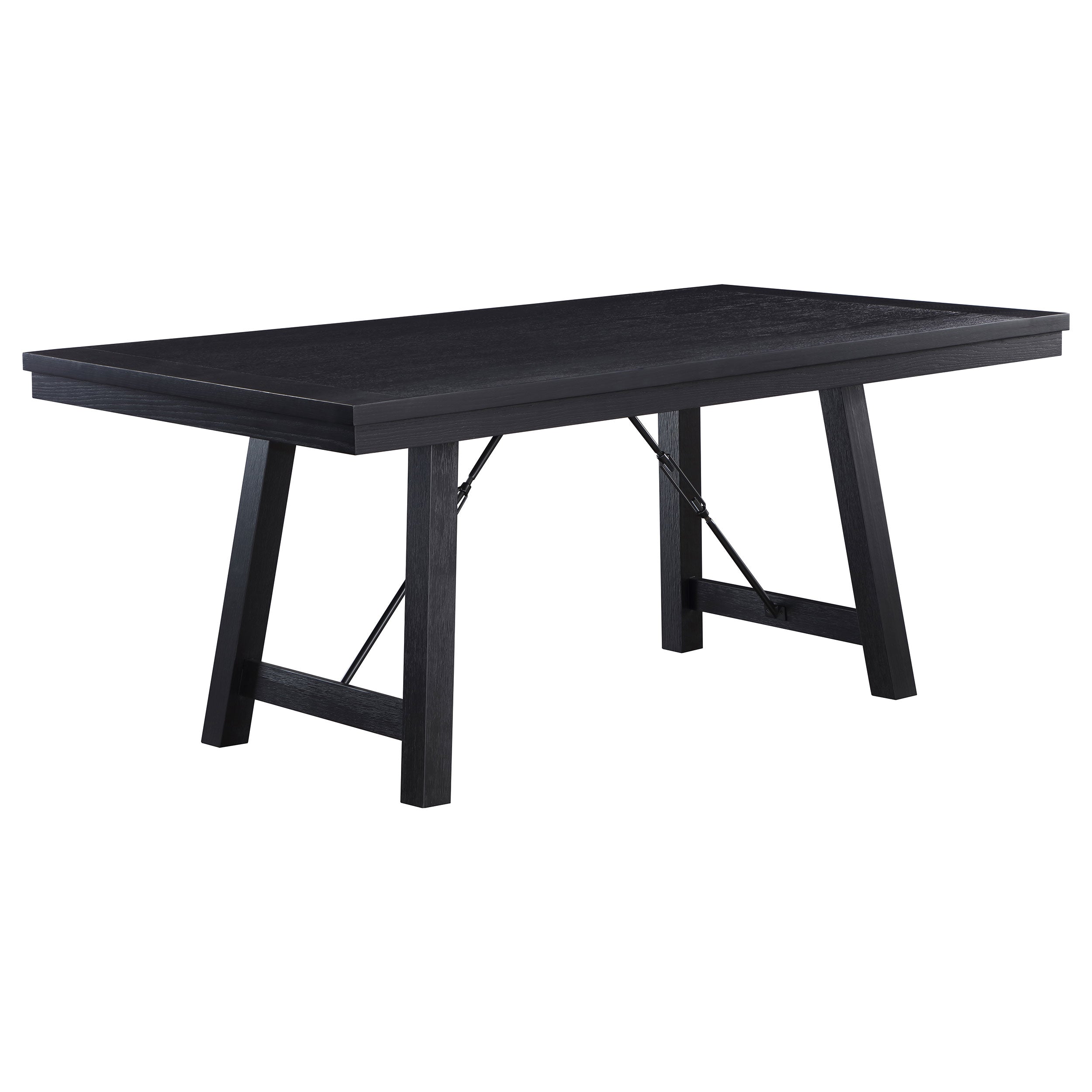 Newport Rectangular 72-inch Wood Trestle Dining Table Black - MyWaynesHome #