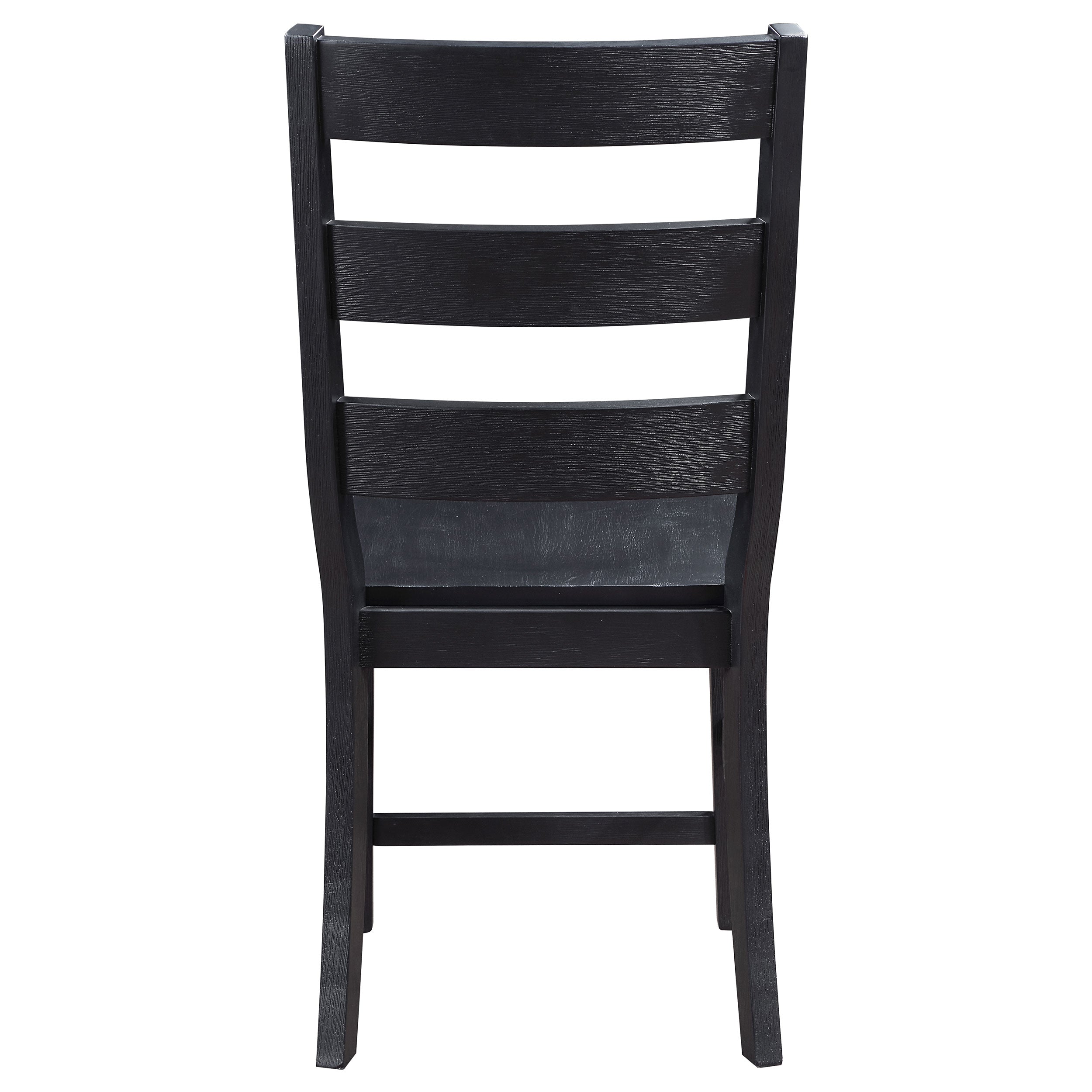 Newport Ladder Back Wood Dining Side Chair Black (set Of 2) - MyWaynesHome #