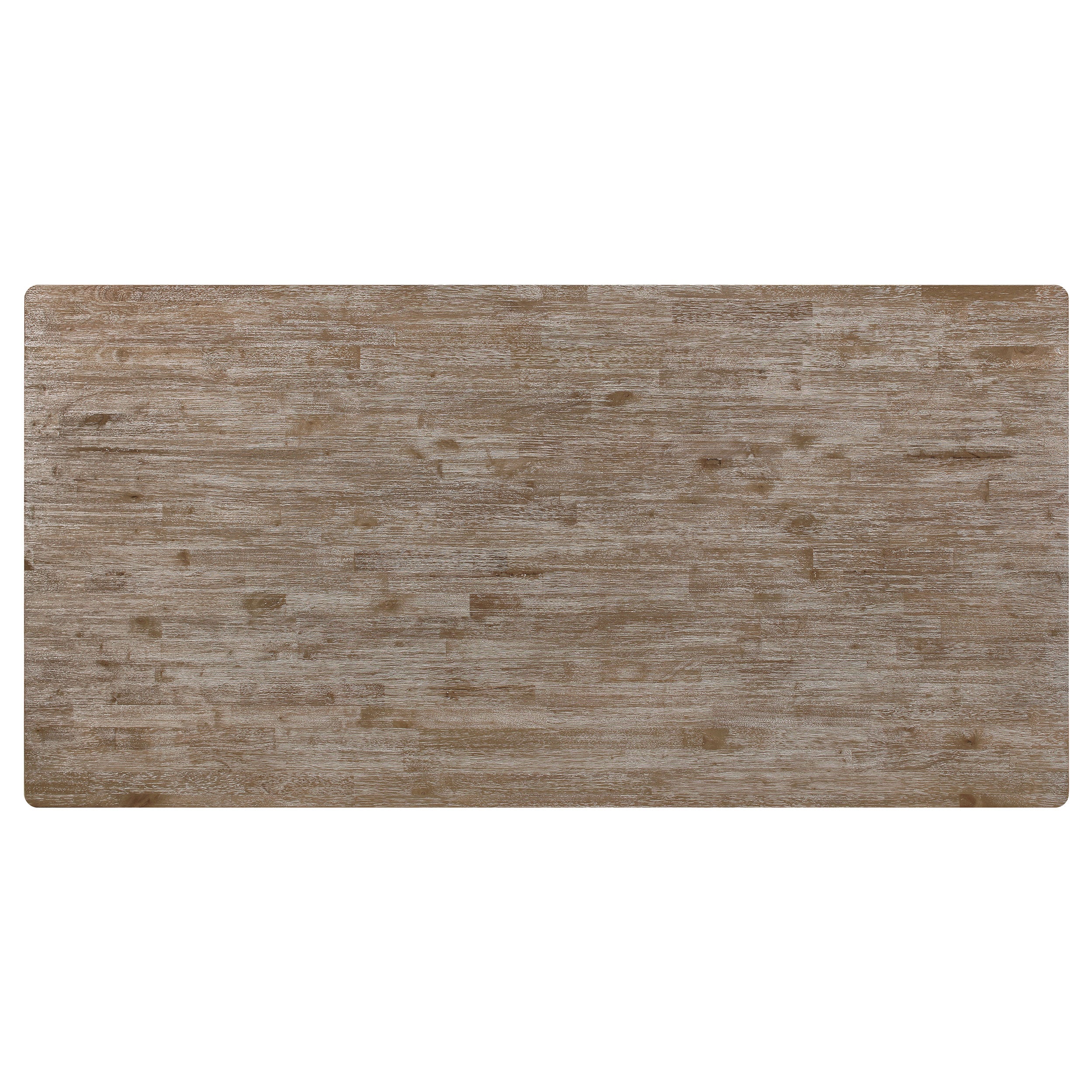 Bridget Rectangular 79-inch Dining Table Brown Brushed - MyWaynesHome #