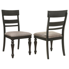 Bridget Wood Dining Side Chair Charcoal (set Of 2) - MyWaynesHome #