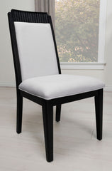 Brookmead Wood Dining Side Chair Ivory And Black (set Of 2) - MyWaynesHome #