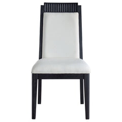 Brookmead Wood Dining Side Chair Ivory And Black (set Of 2) - MyWaynesHome #