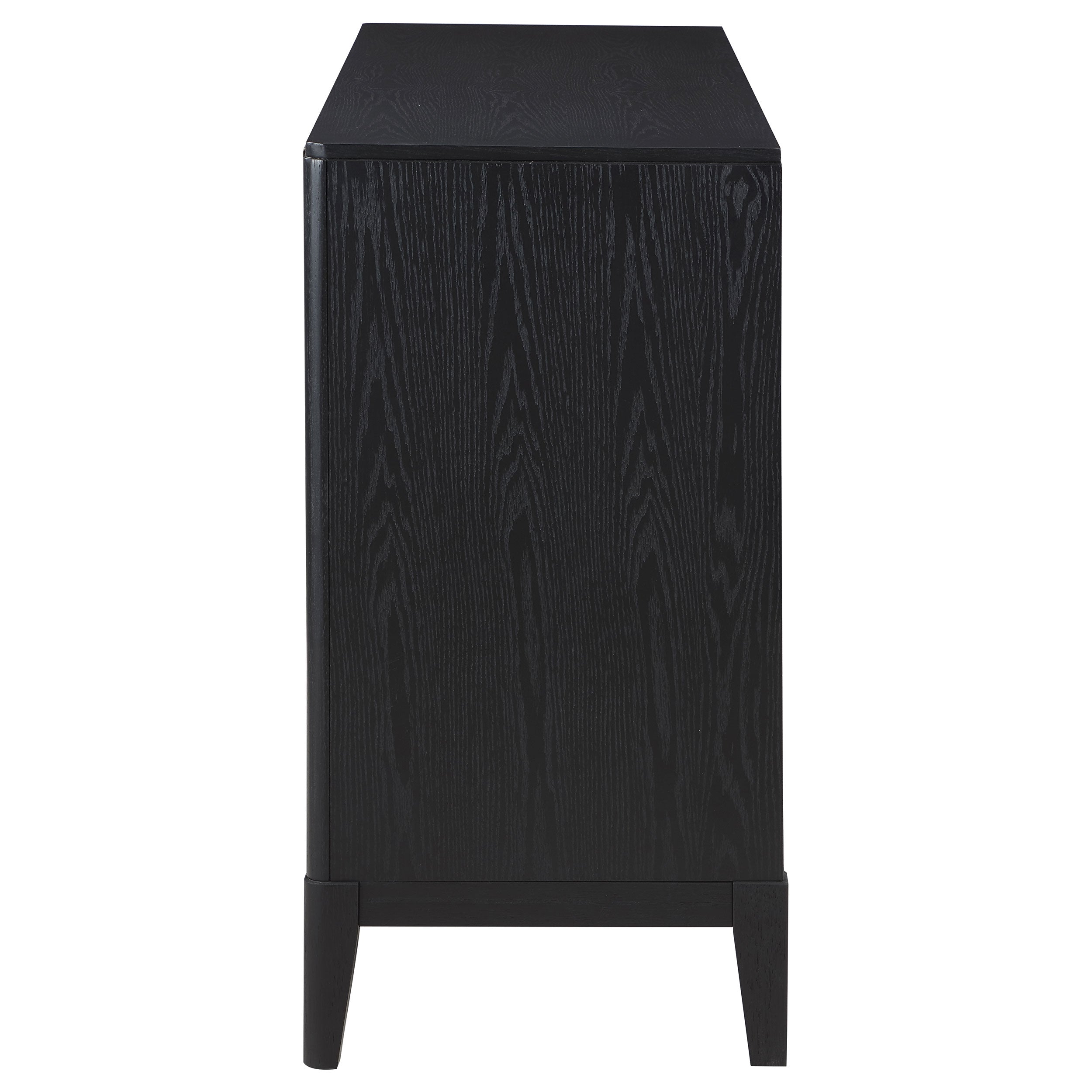 Brookmead 4-door Sideboard Buffet Storage Cabinet Black - MyWaynesHome #