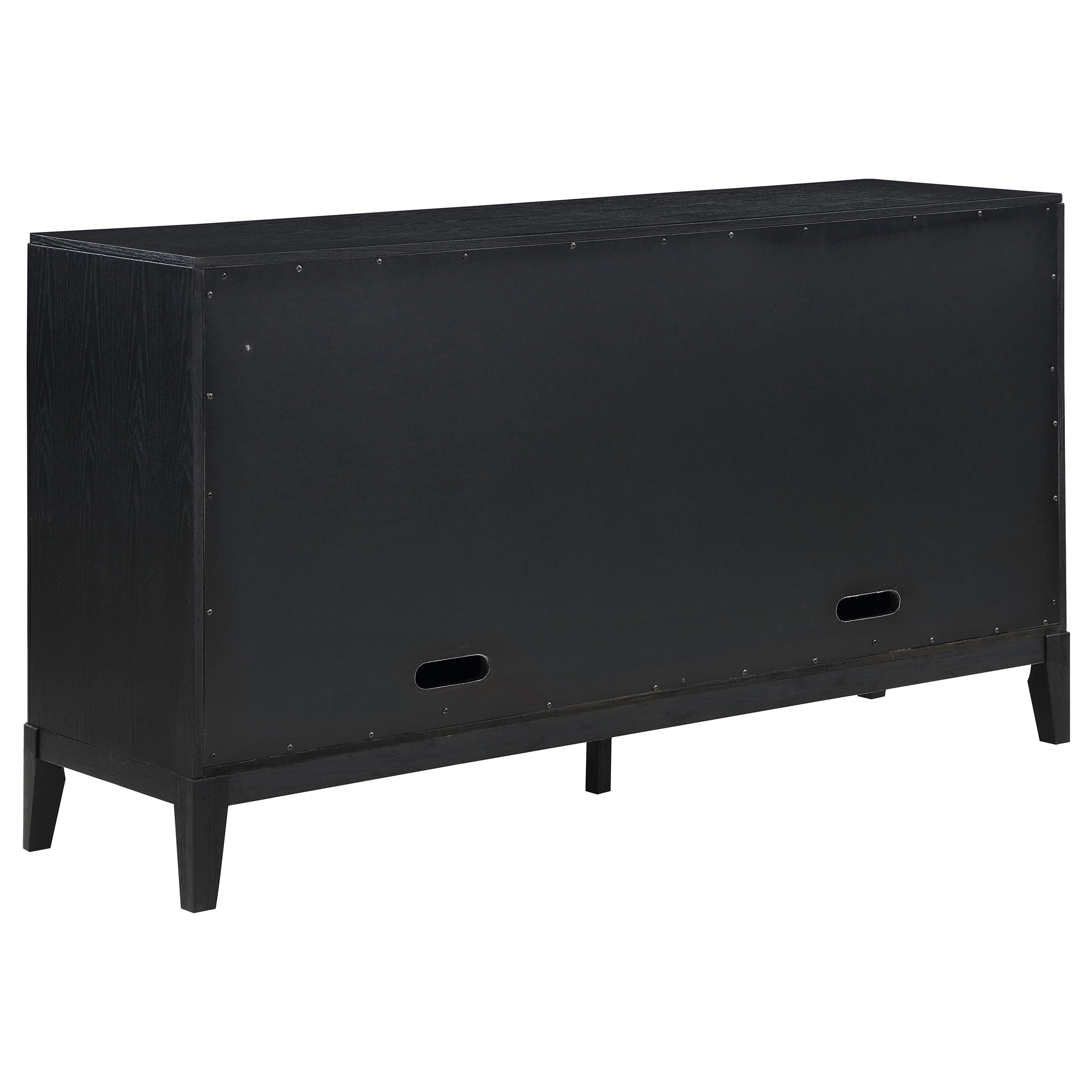 Brookmead 4-door Sideboard Buffet Storage Cabinet Black - MyWaynesHome #