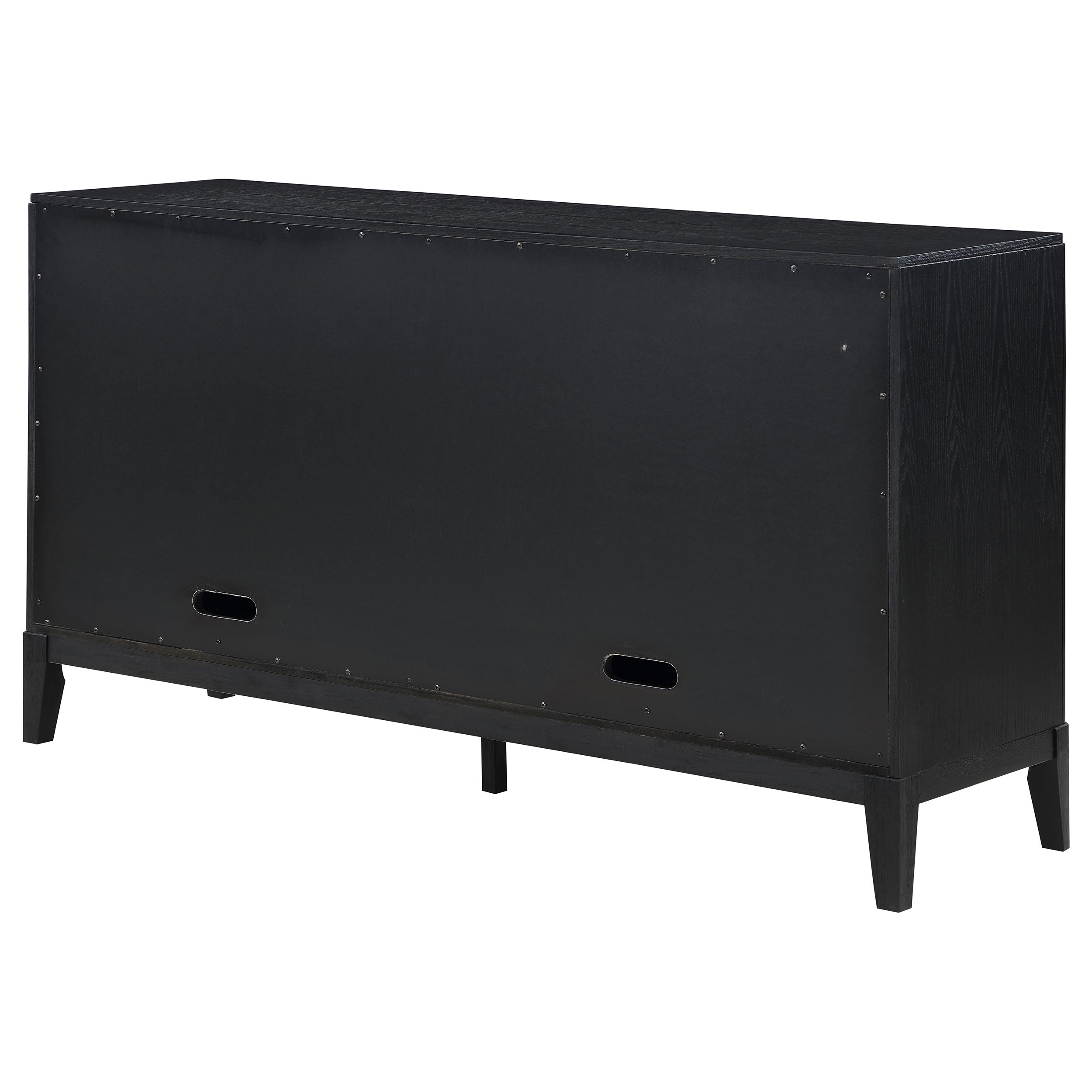 Brookmead 4-door Sideboard Buffet Storage Cabinet Black - MyWaynesHome #