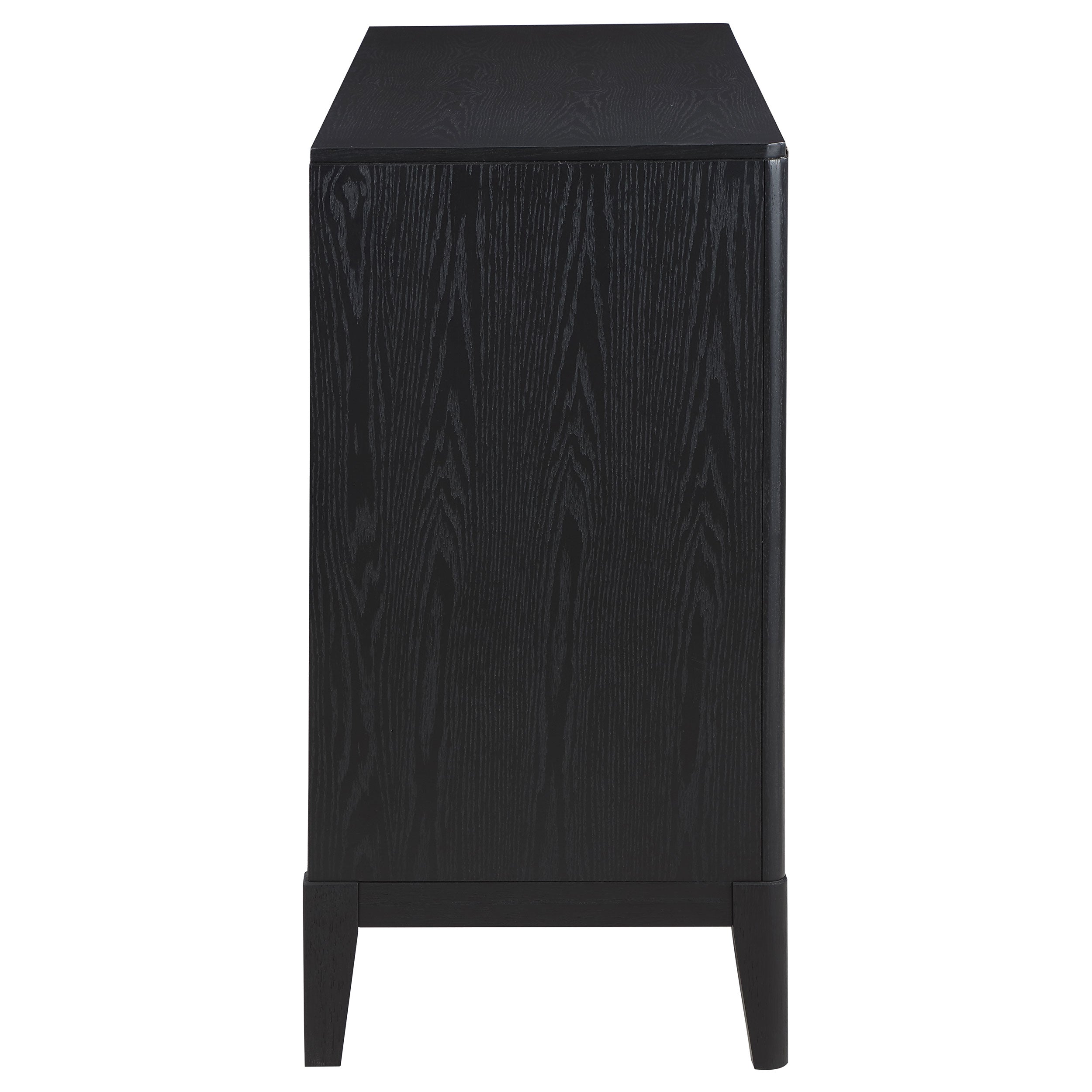 Brookmead 4-door Sideboard Buffet Storage Cabinet Black - MyWaynesHome #