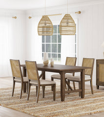 Matisse 5-piece Rectangular Dining Table Set Light Brown - MyWaynesHome #