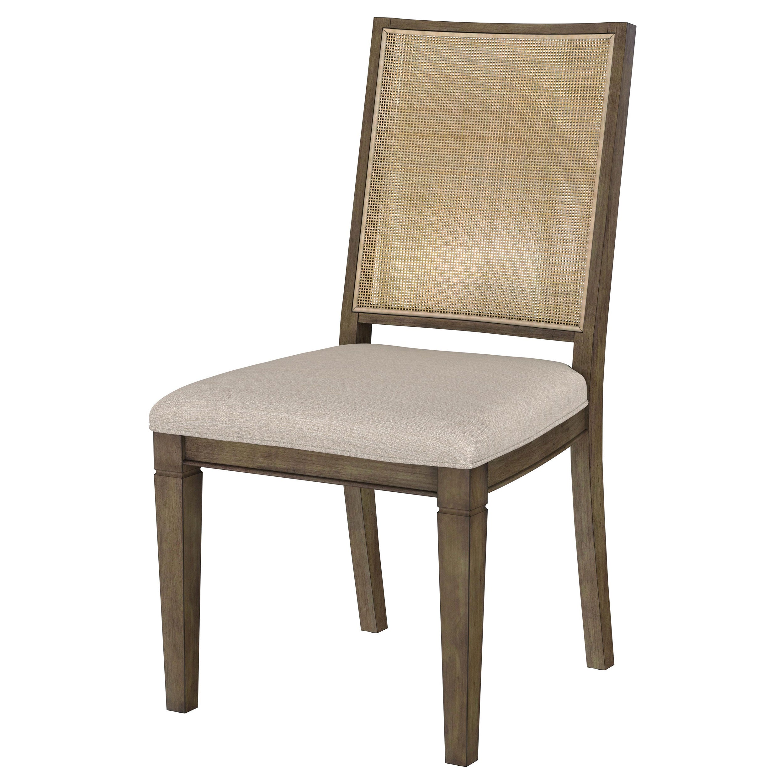 Matisse Woven Rattan Back Dining Side Chair Brown (set Of 2) - MyWaynesHome #