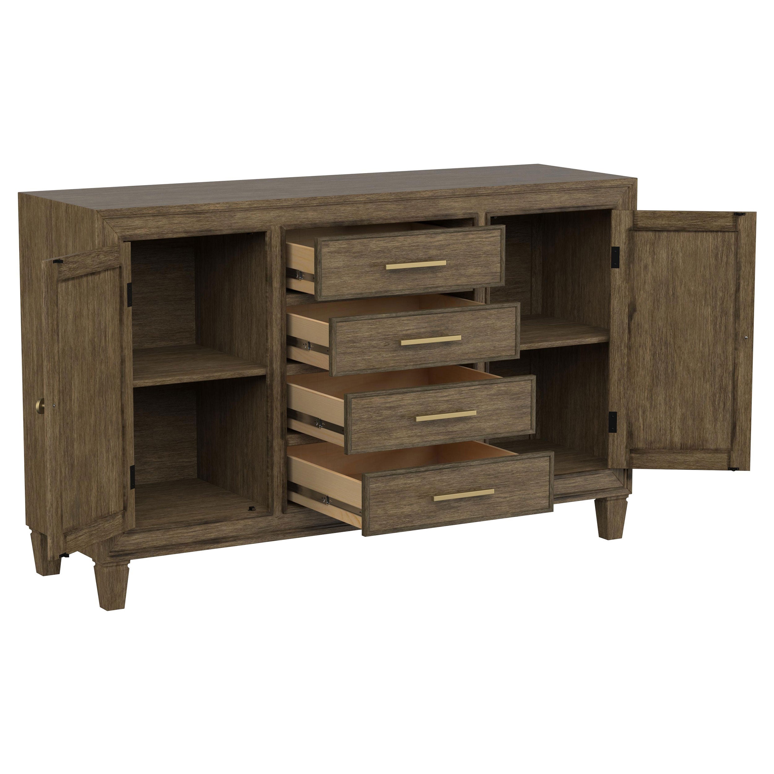 Matisse 4-drawer Sideboard Buffet Cabinet Light Brown - MyWaynesHome #