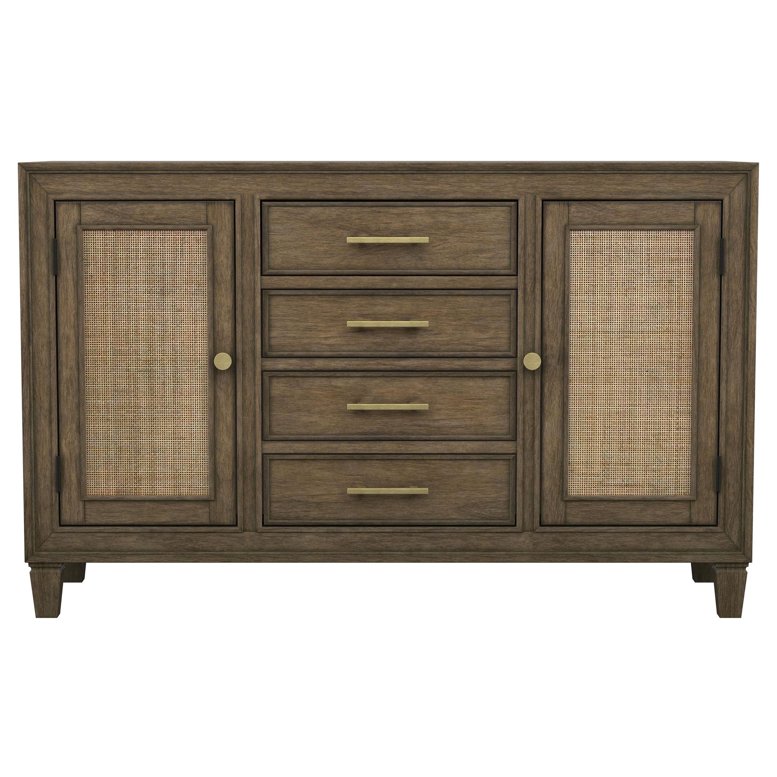 Matisse 4-drawer Sideboard Buffet Cabinet Light Brown - MyWaynesHome #