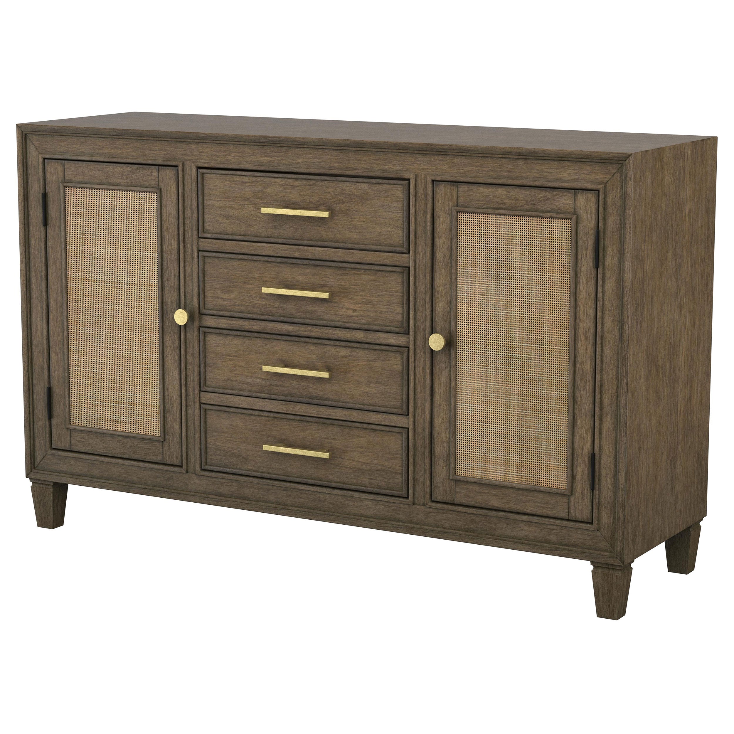 Matisse 4-drawer Sideboard Buffet Cabinet Light Brown - MyWaynesHome #