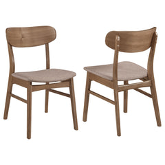 Dortch Dining Side Chair Walnut And Brown (set Of 2) - MyWaynesHome #