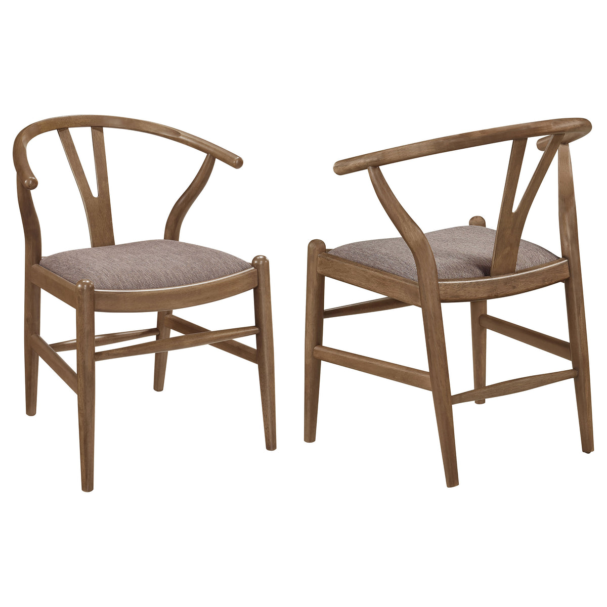 Dinah Wood Wishbone Dining Side Chair Walnut (set Of 2) - MyWaynesHome #