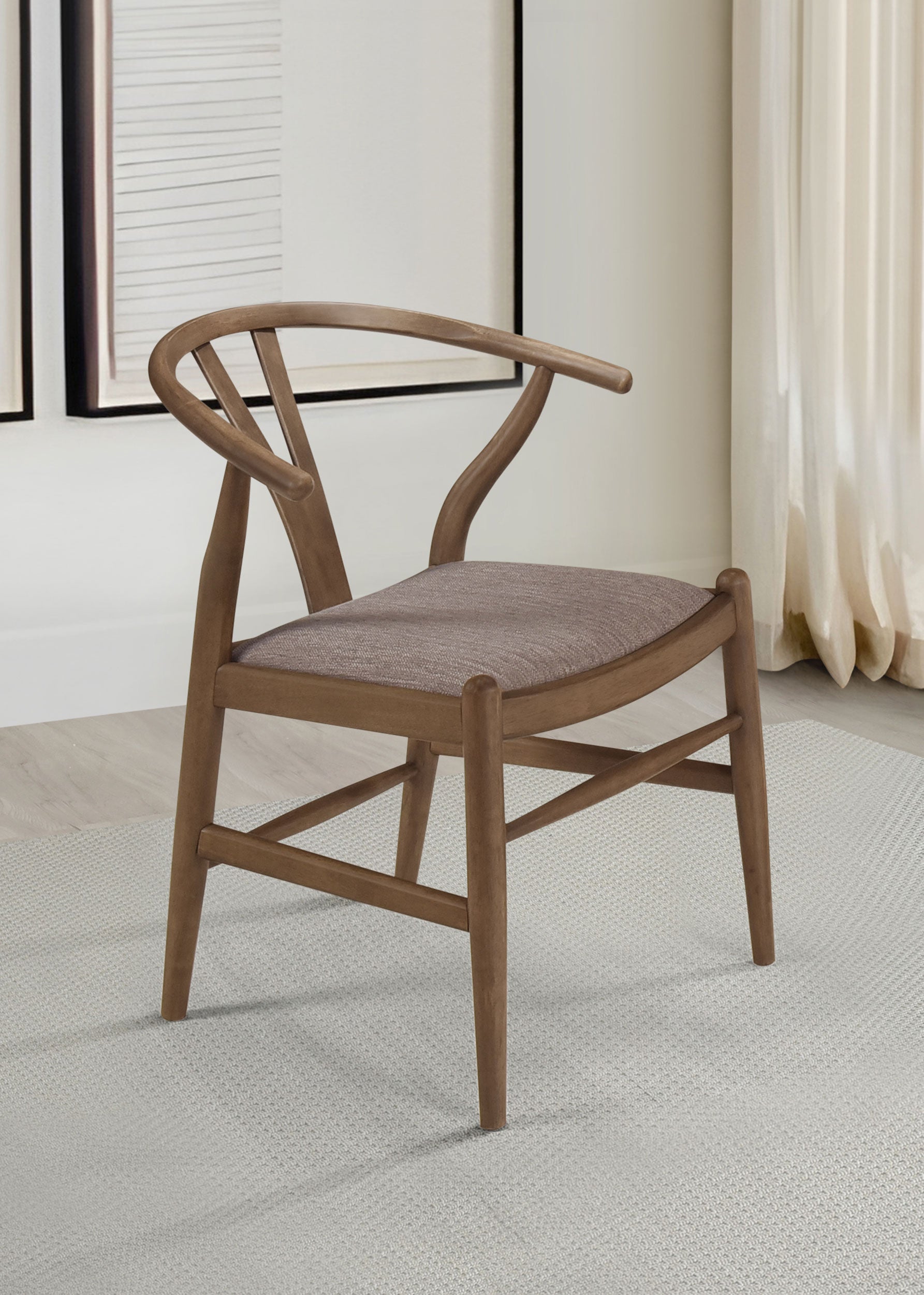 Dinah Wood Wishbone Dining Side Chair Walnut (set Of 2) - MyWaynesHome #
