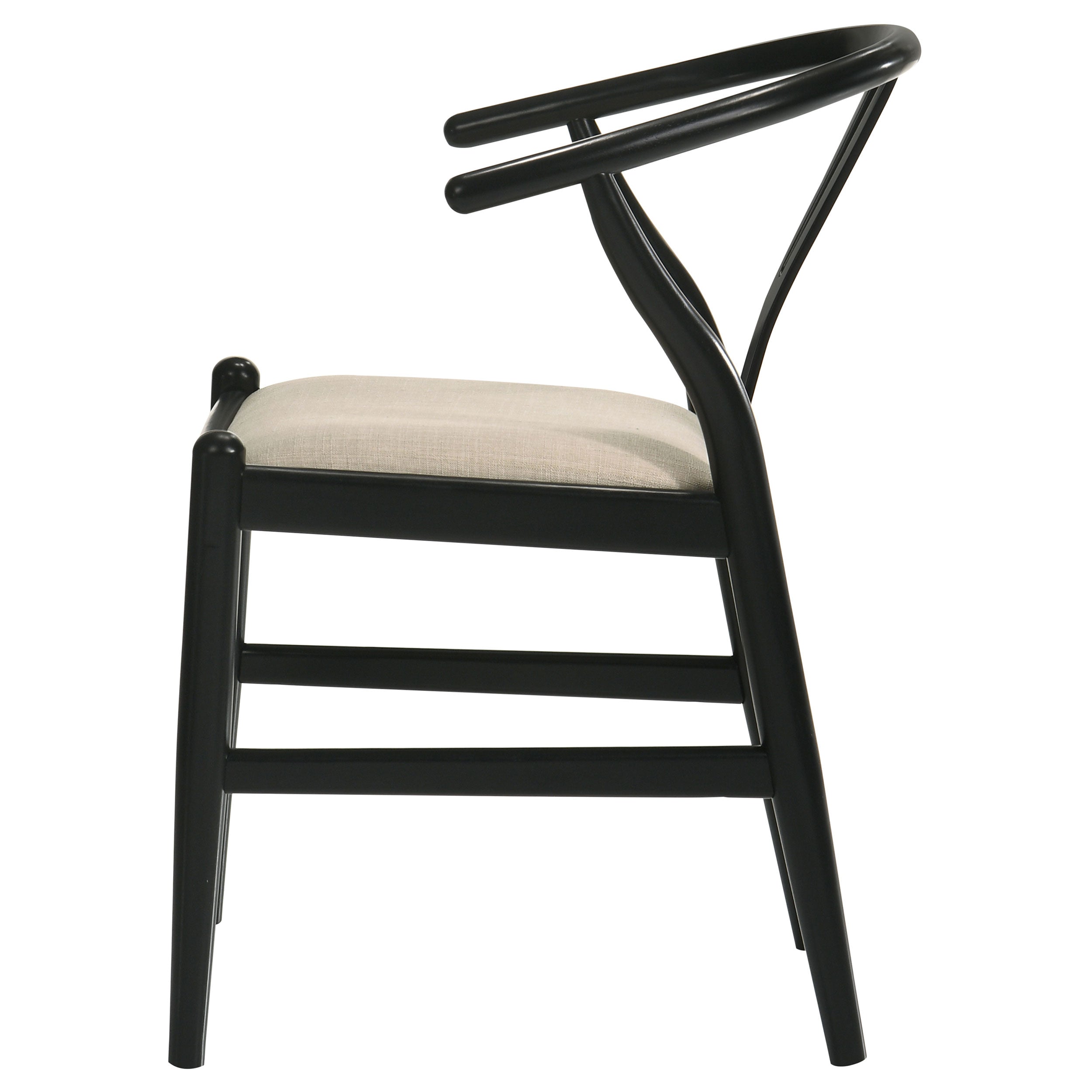 Dinah Wood Wishbone Dining Side Chair Black (set Of 2) - MyWaynesHome #