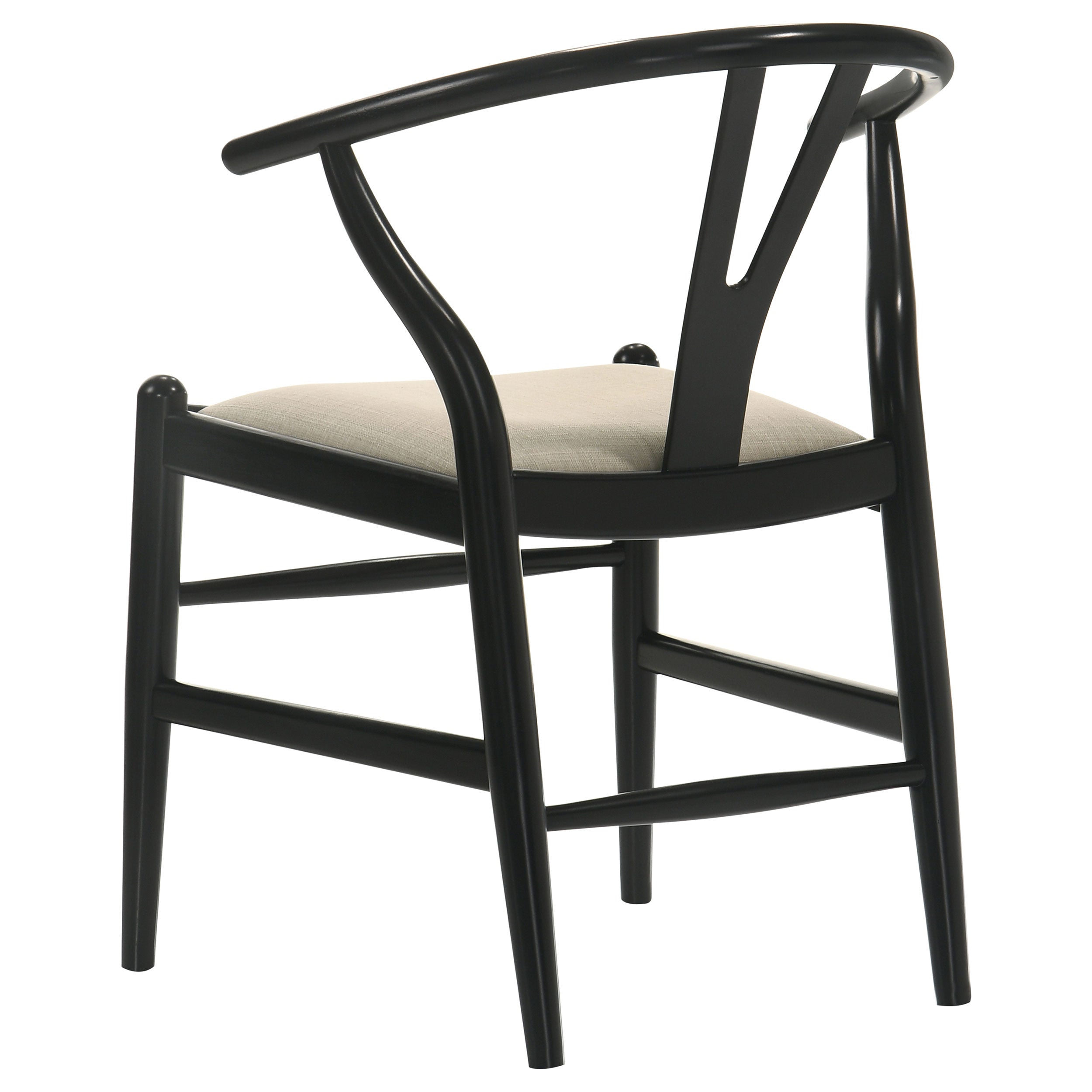 Dinah Wood Wishbone Dining Side Chair Black (set Of 2) - MyWaynesHome #
