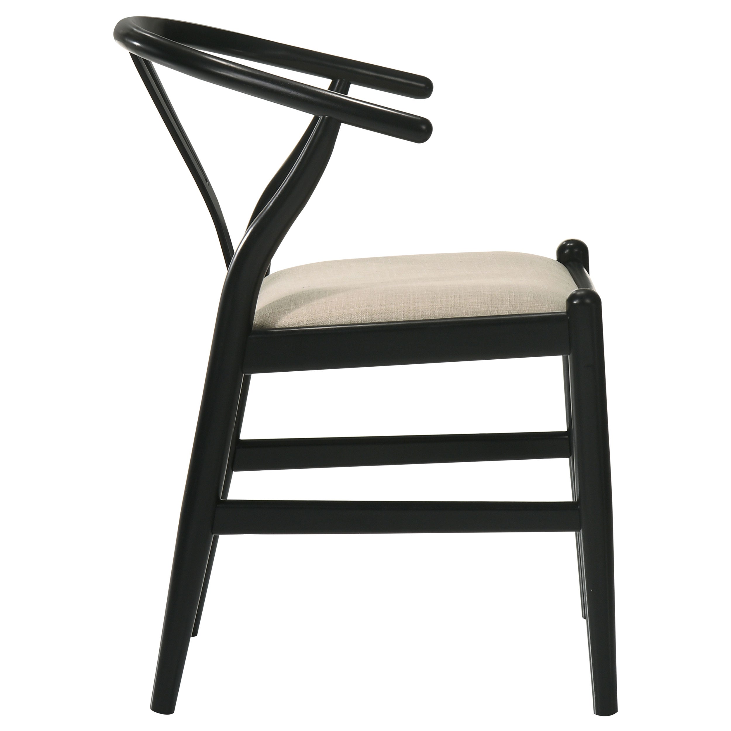 Dinah Wood Wishbone Dining Side Chair Black (set Of 2) - MyWaynesHome #