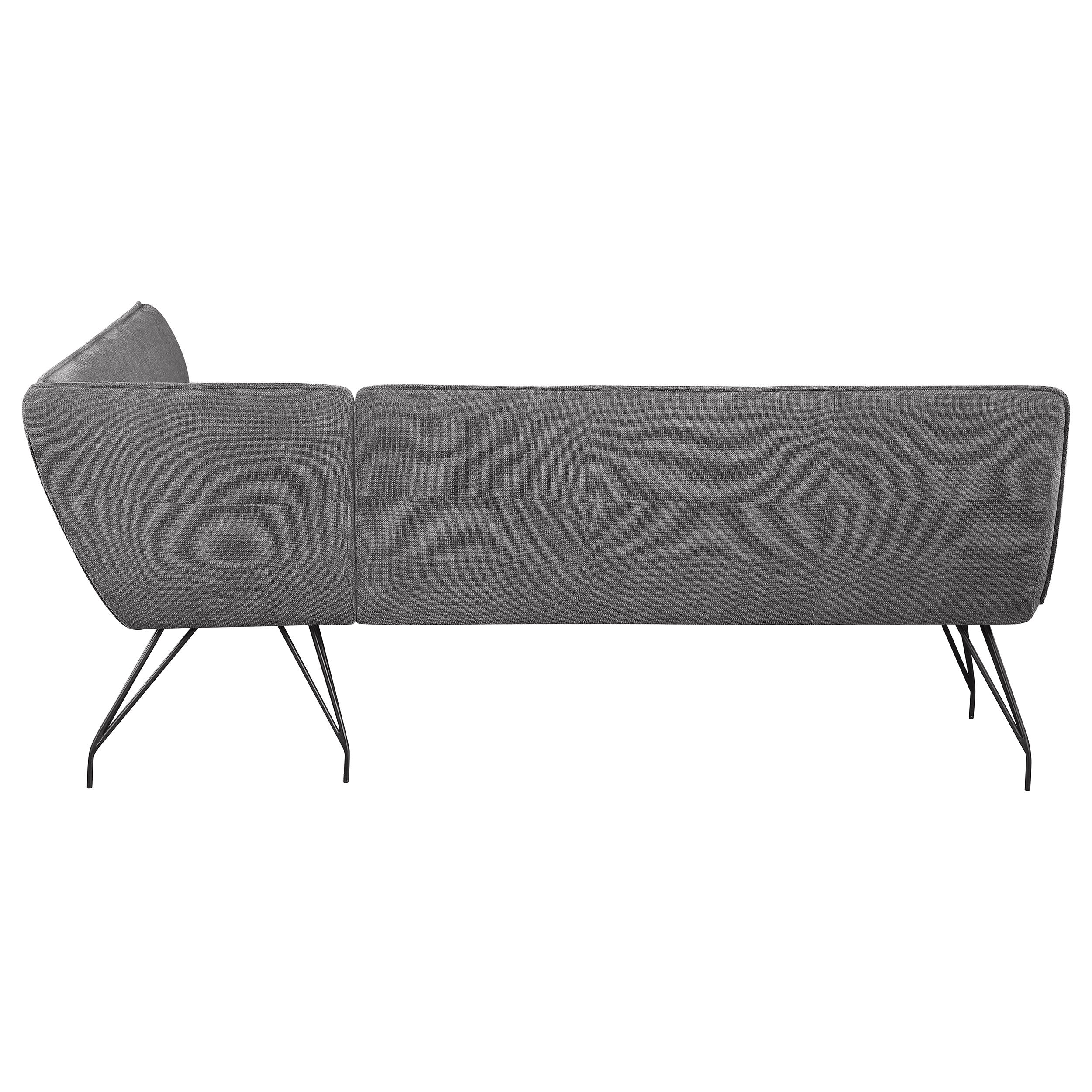Dodson Fabric Upholstered L-shaped Nook Dining Bench Grey - MyWaynesHome #