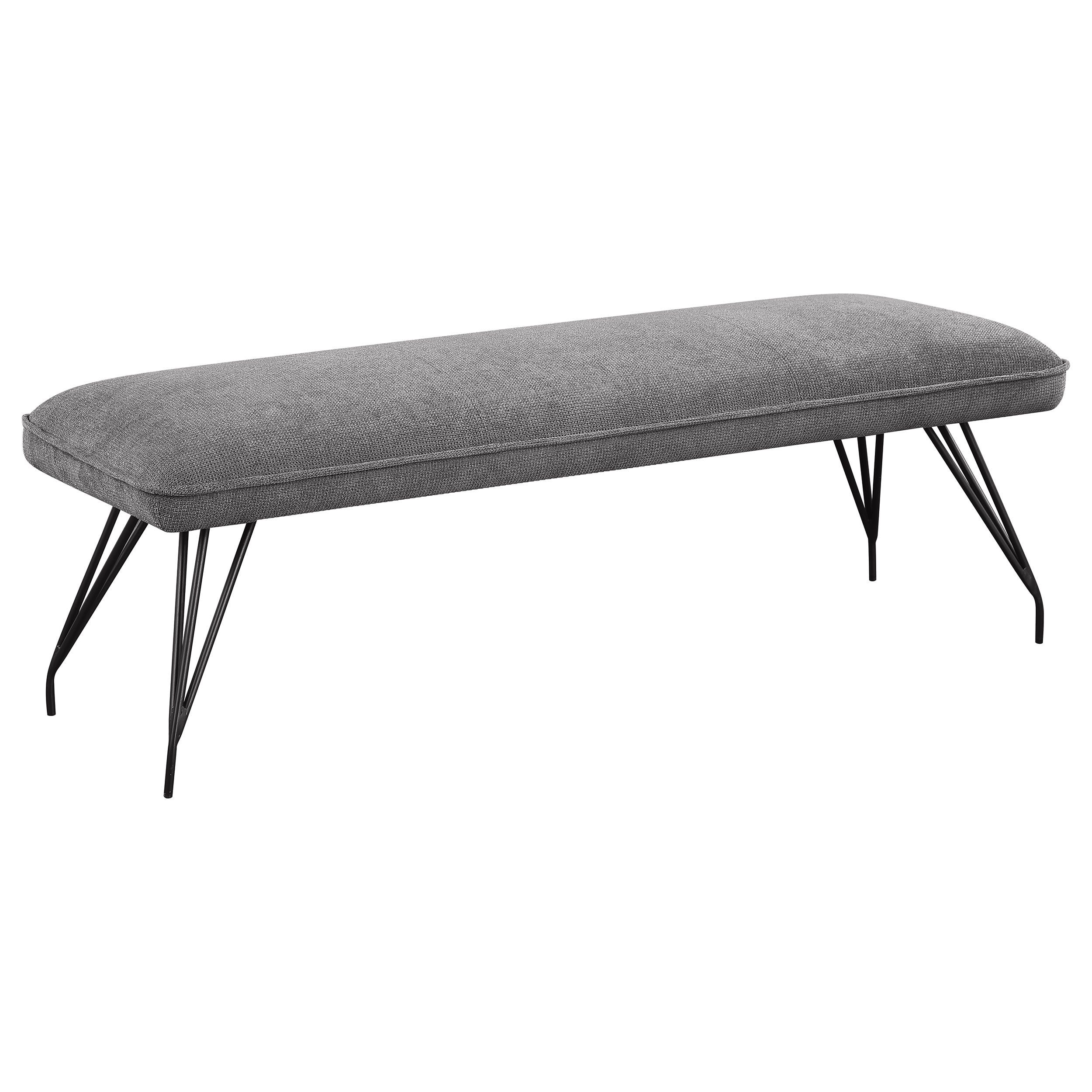 Dodson Fabric Upholstered Dining Bench Grey - MyWaynesHome #