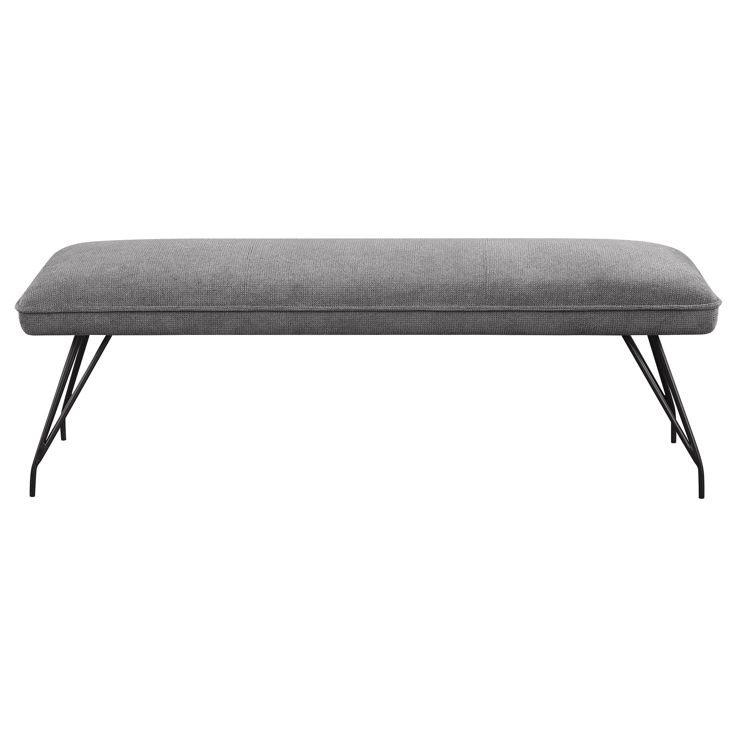Dodson Fabric Upholstered Dining Bench Grey - MyWaynesHome #