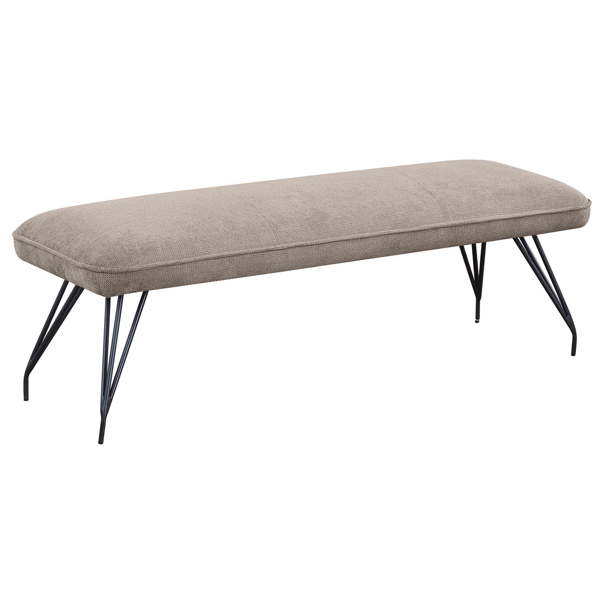 Dodson Fabric Upholstered Dining Bench Taupe - MyWaynesHome #