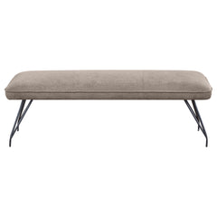 Dodson Fabric Upholstered Dining Bench Taupe - MyWaynesHome #