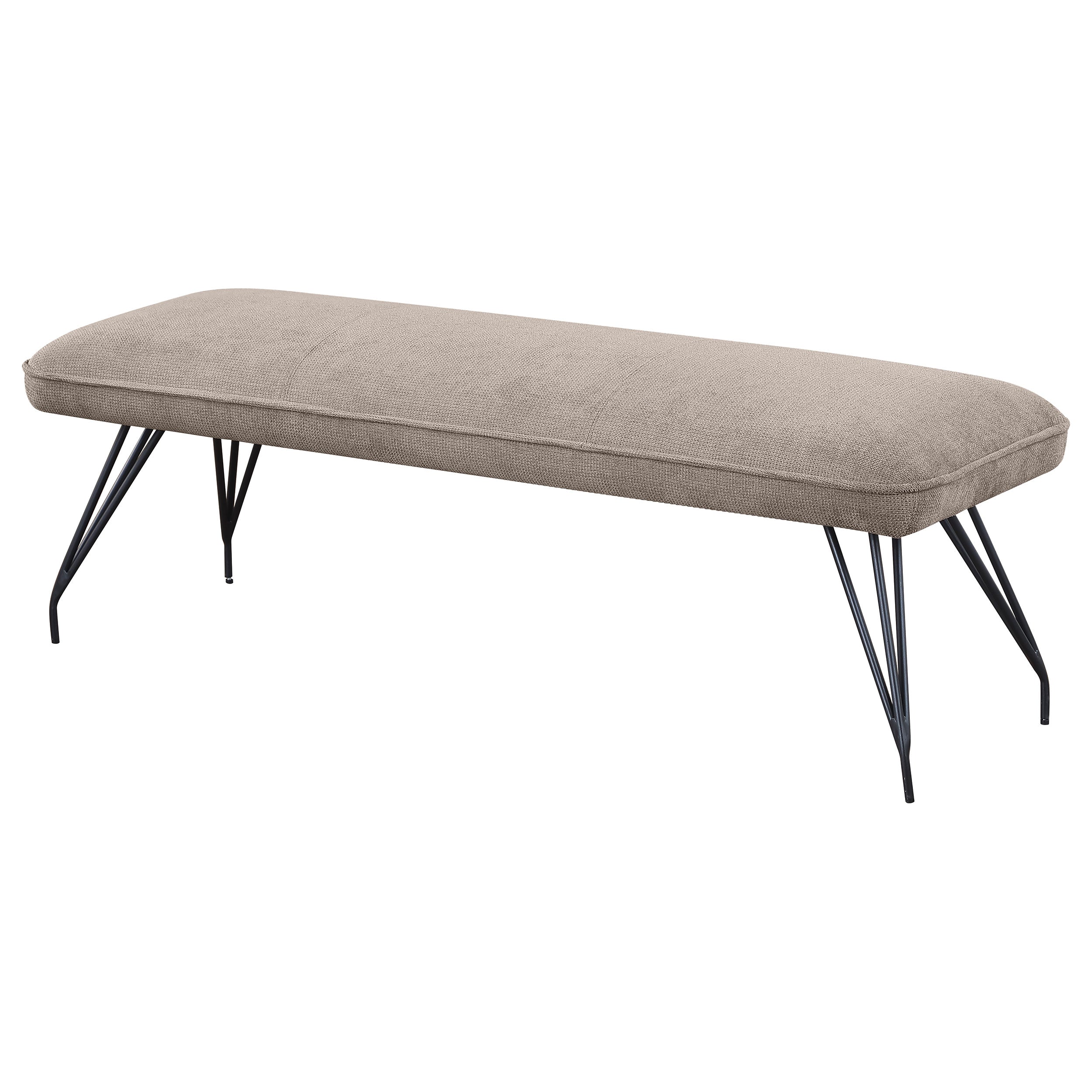 Dodson Fabric Upholstered Dining Bench Taupe - MyWaynesHome #
