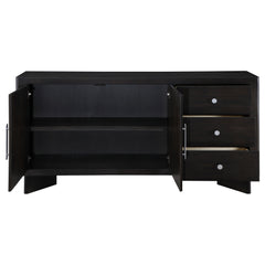 Hathaway 3-drawer Sideboard Buffet Cabinet Acacia Brown - MyWaynesHome #