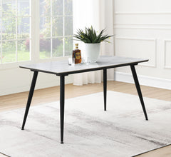 Dennison Rectangular 55-inch Ceramic Top Dining Table Grey - MyWaynesHome #
