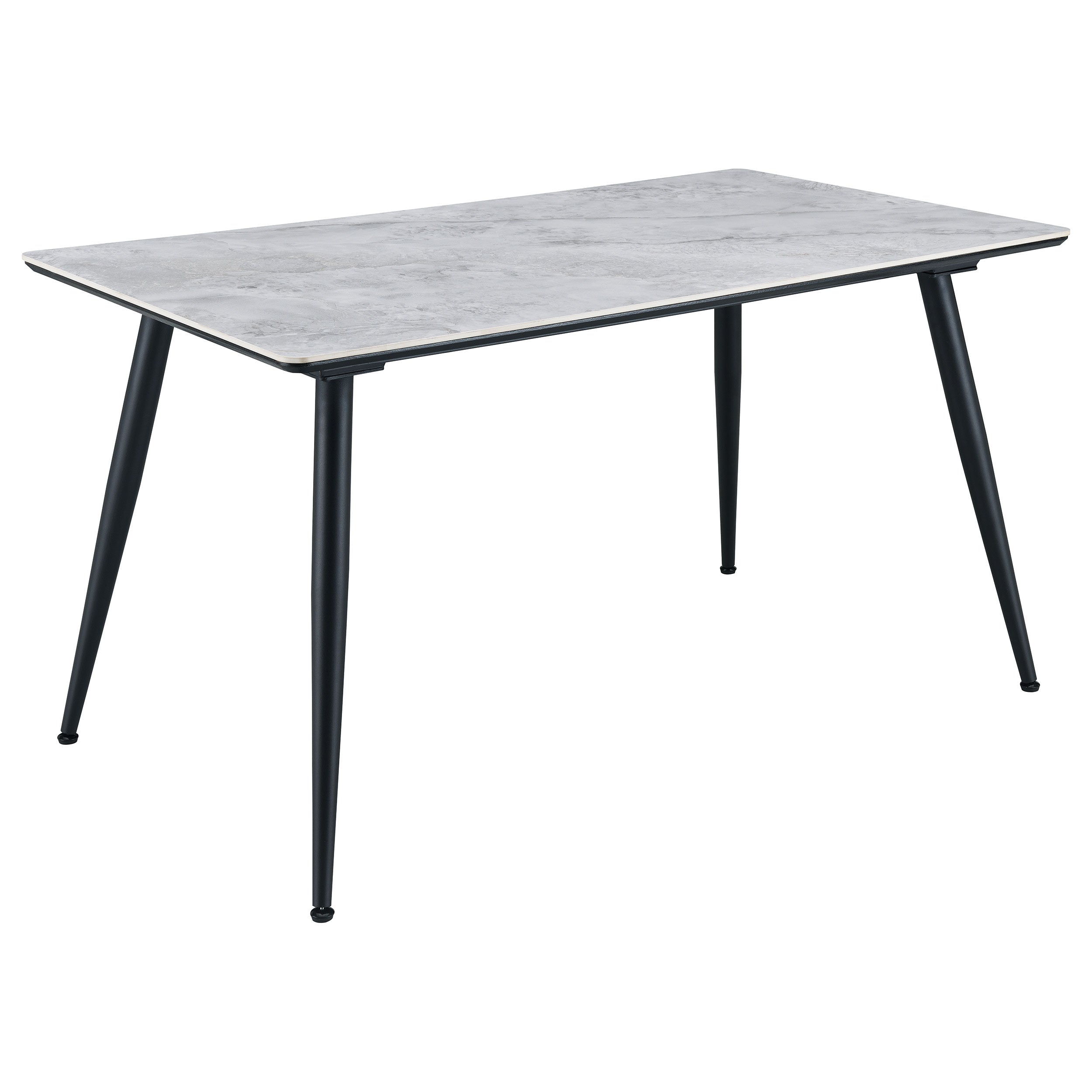 Dennison Rectangular 55-inch Ceramic Top Dining Table Grey - MyWaynesHome #