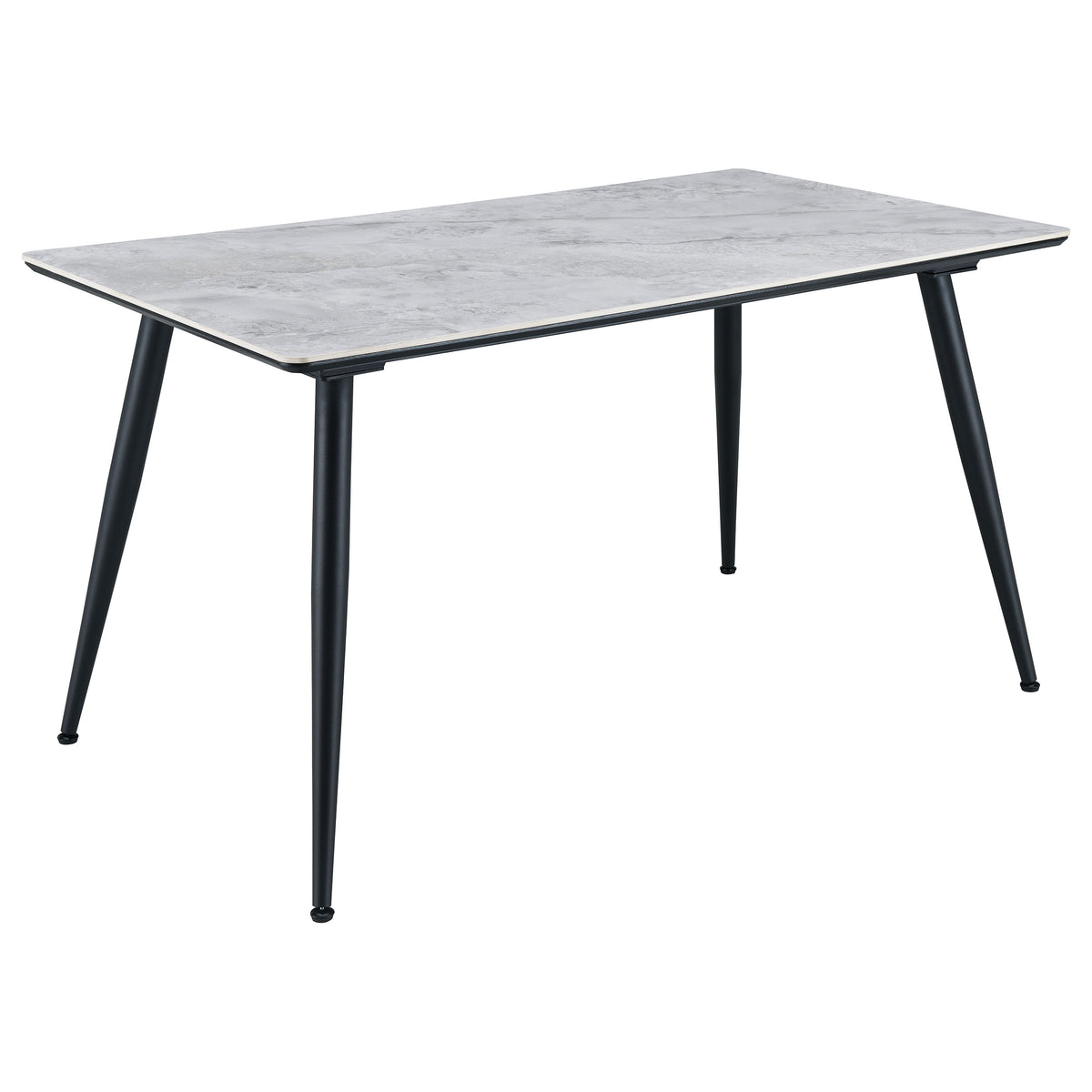 Dennison Rectangular 55-inch Ceramic Top Dining Table Grey - MyWaynesHome #
