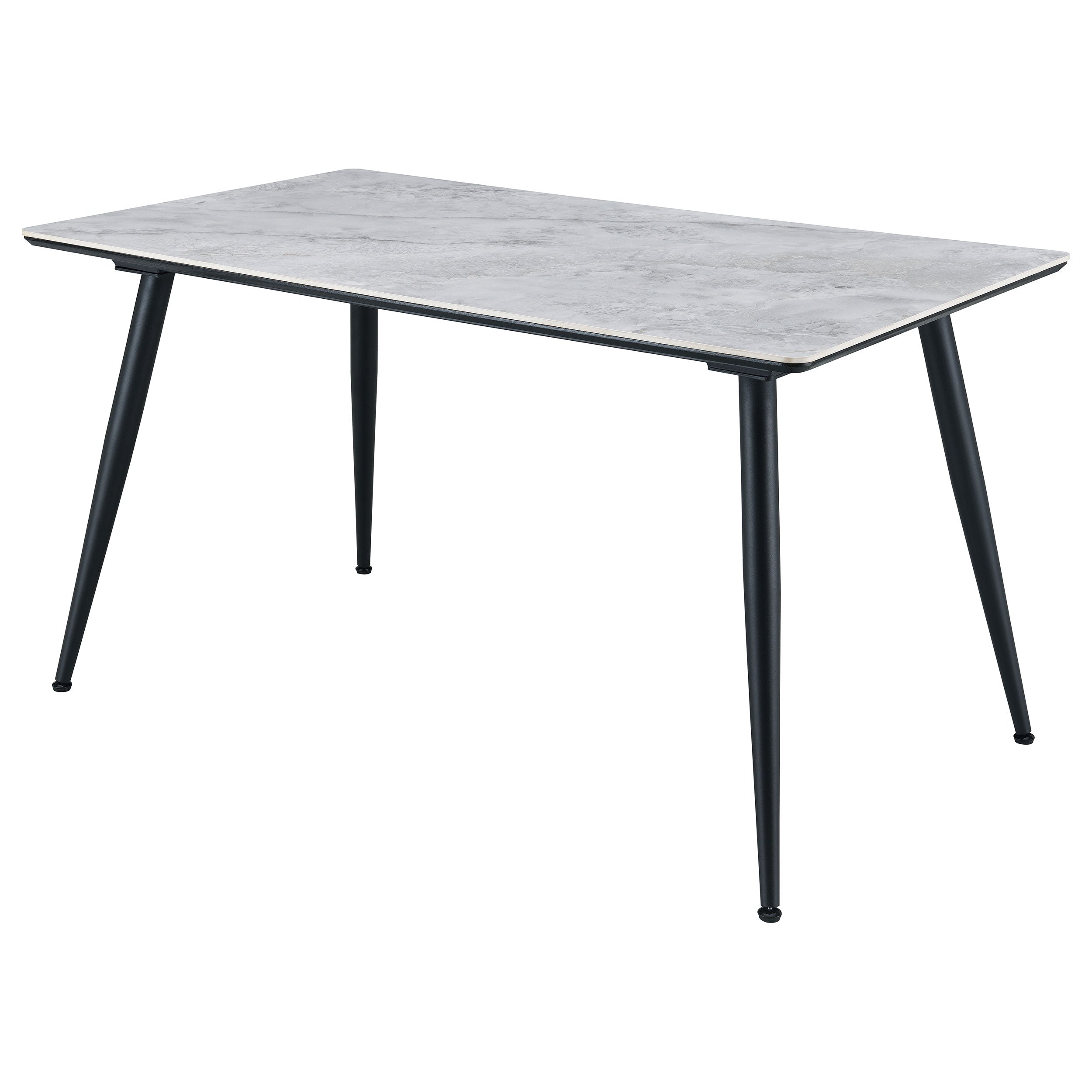 Dennison Rectangular 55-inch Ceramic Top Dining Table Grey - MyWaynesHome #