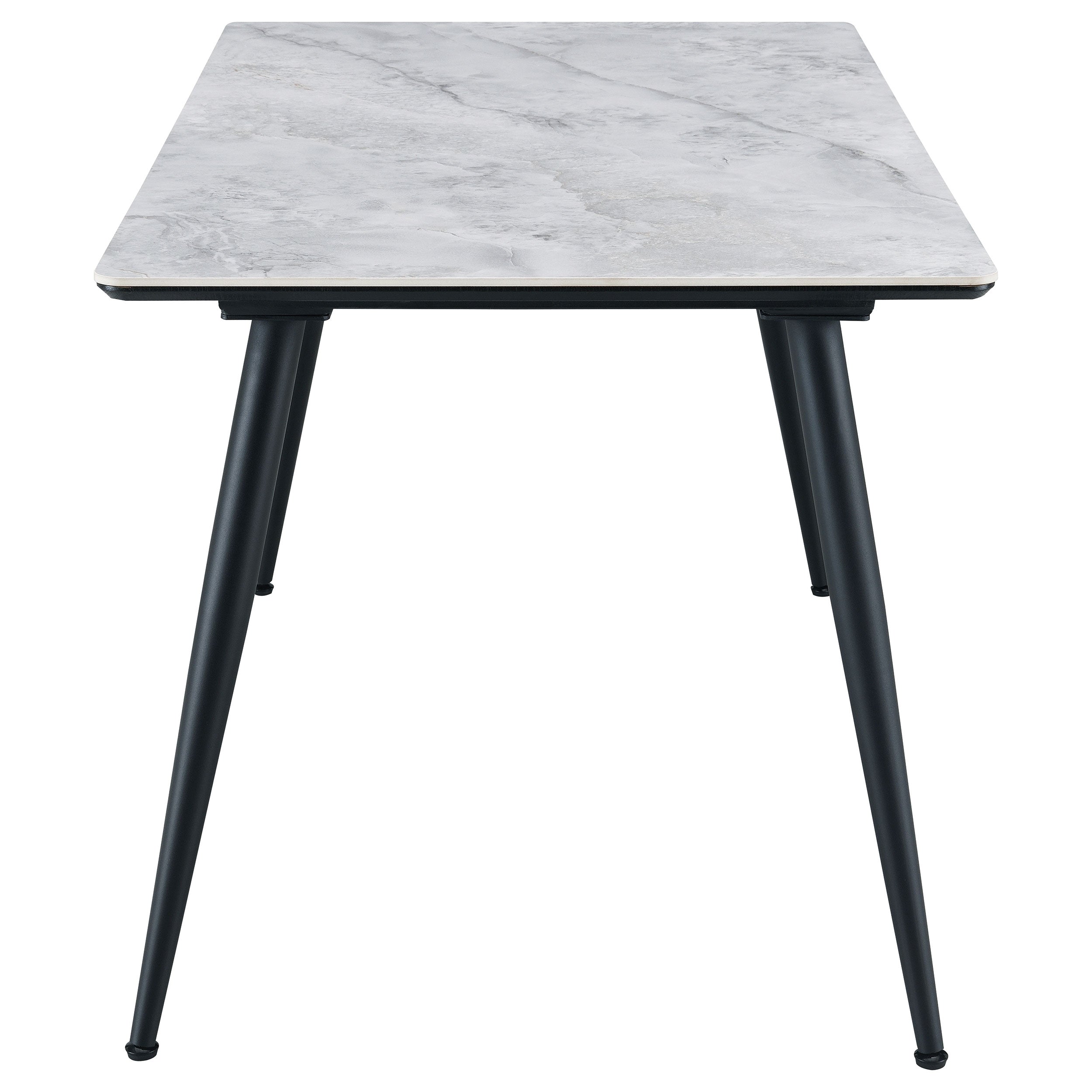 Dennison Rectangular 55-inch Ceramic Top Dining Table Grey - MyWaynesHome #