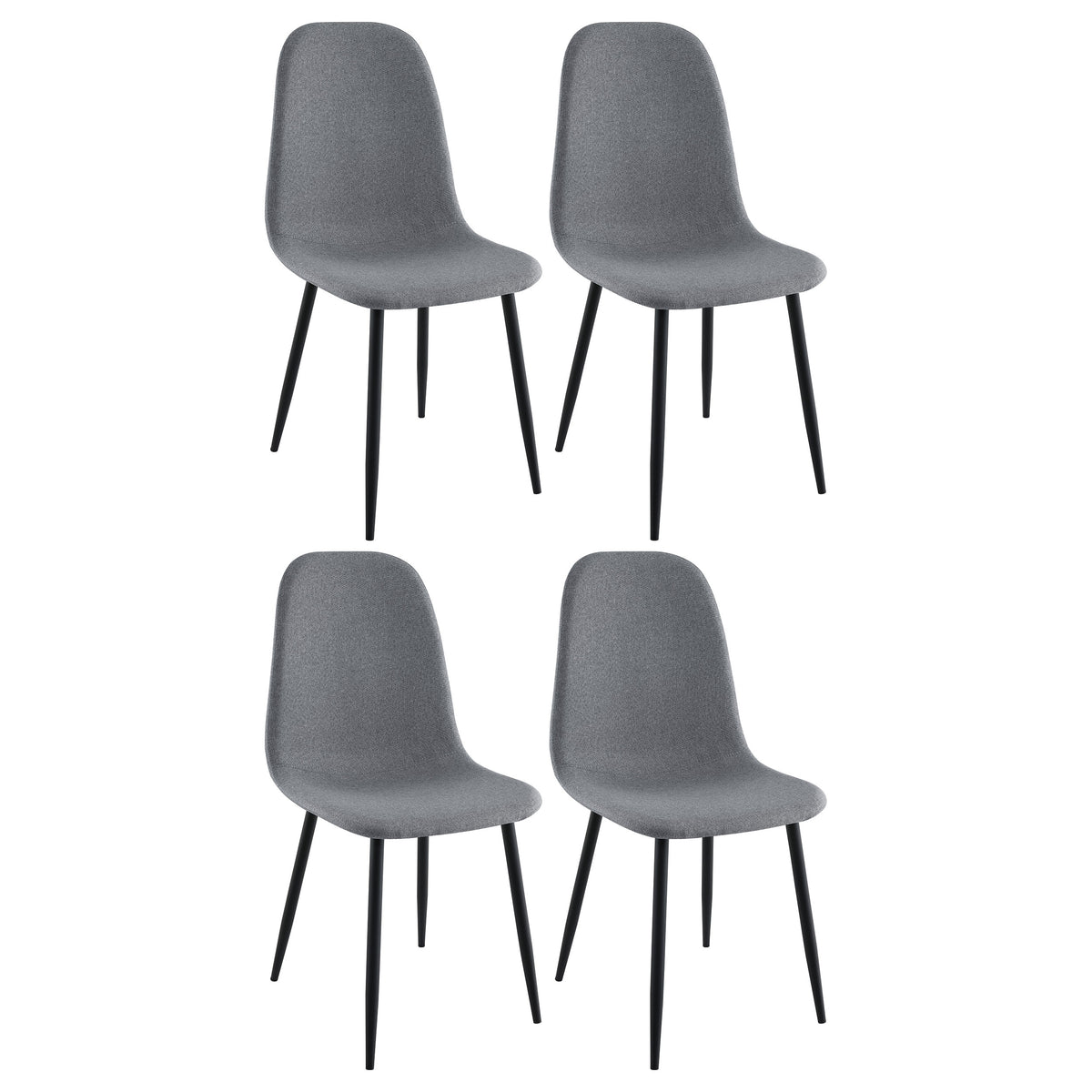 Dennison Upholstered Dining Side Chair Grey (set Of 4) - MyWaynesHome #