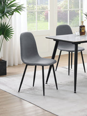 Dennison Upholstered Dining Side Chair Grey (set Of 4) - MyWaynesHome #
