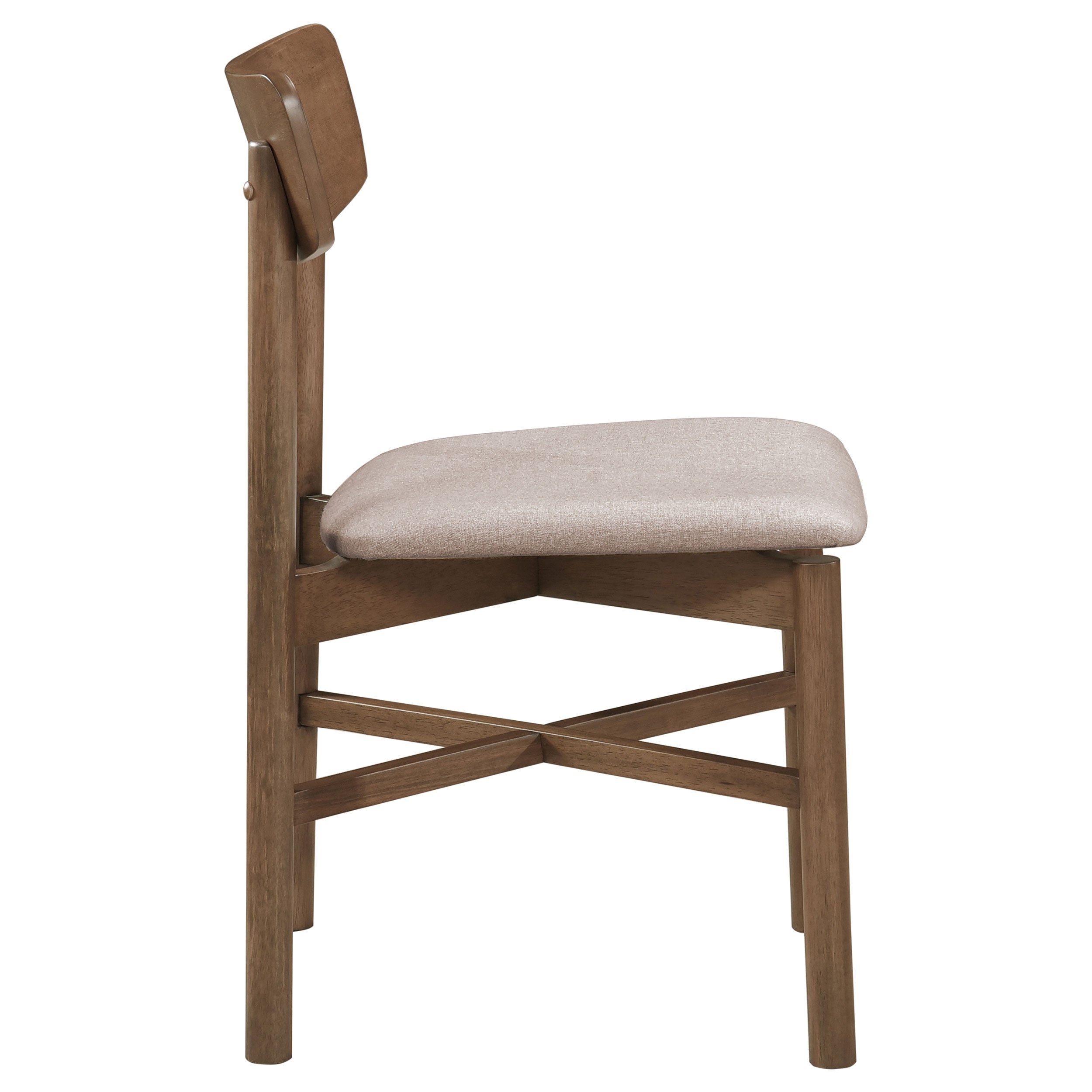 Parkridge Dining Side Chair Natural Walnut (set Of 2)