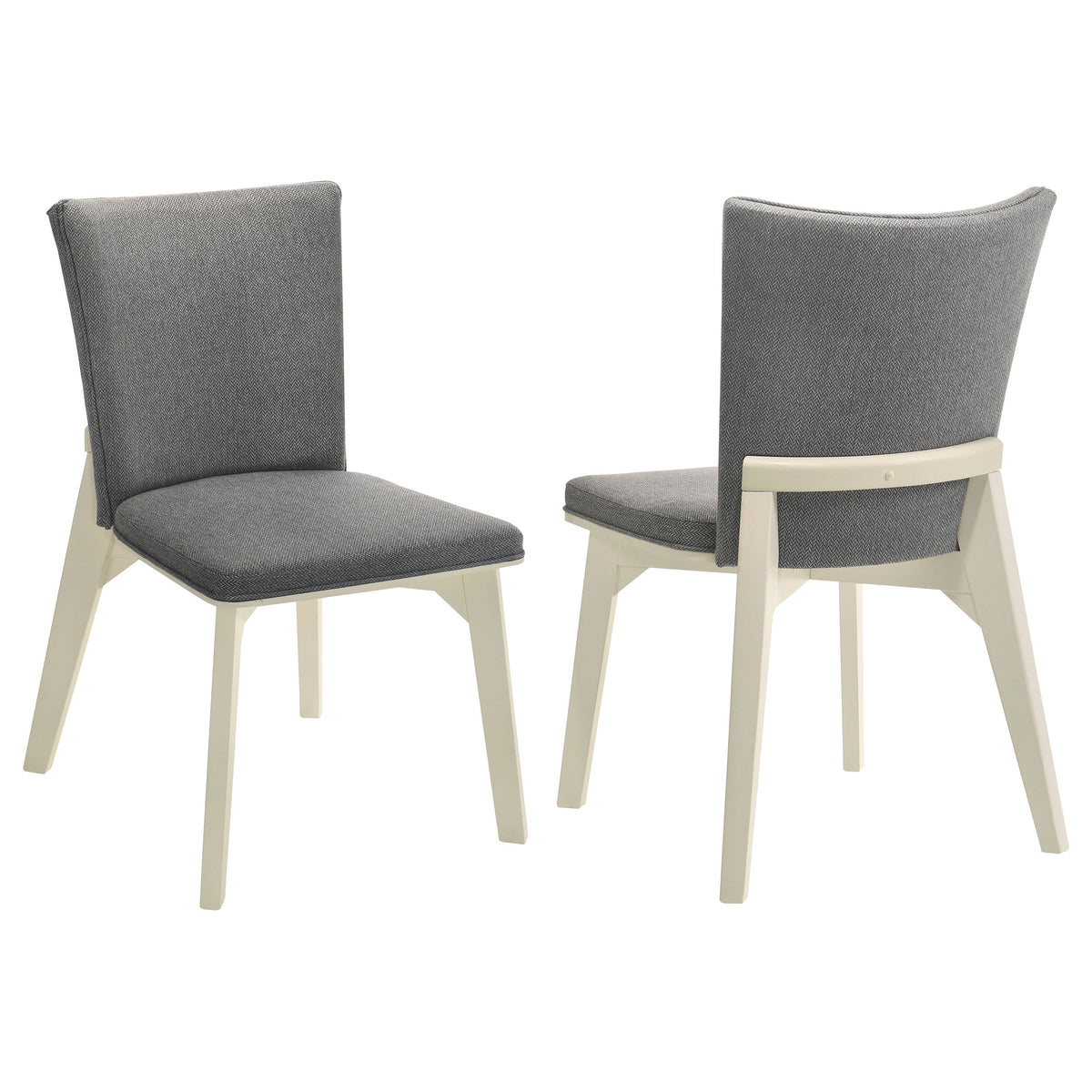Biloxi Upholstered Dining Side Chair Grey (set Of 2)