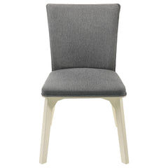 Biloxi Upholstered Dining Side Chair Grey (set Of 2)