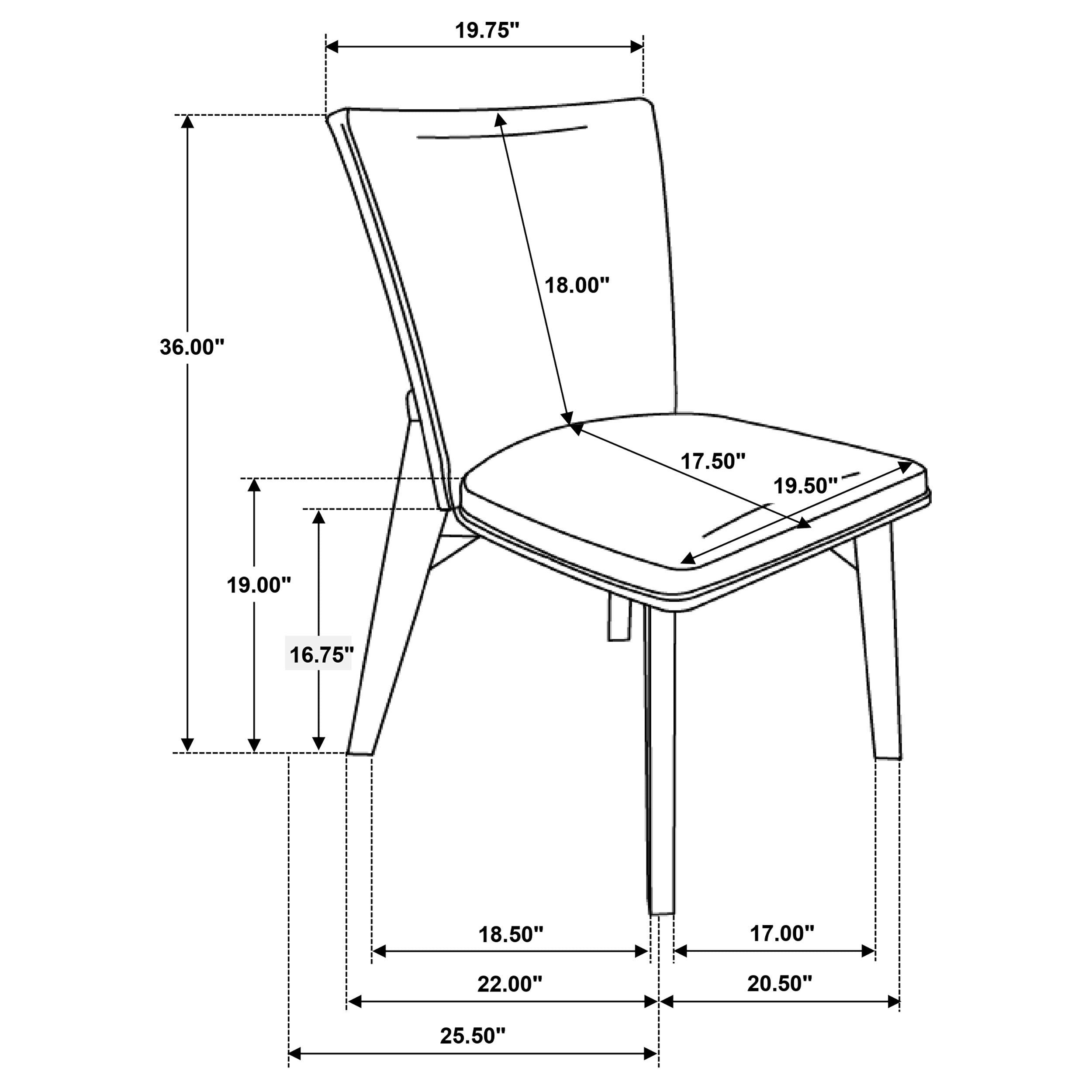 Biloxi Upholstered Dining Side Chair Grey (set Of 2)