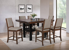 Patterson 7-piece Counter Height Dining Set Mango Oak - MyWaynesHome #