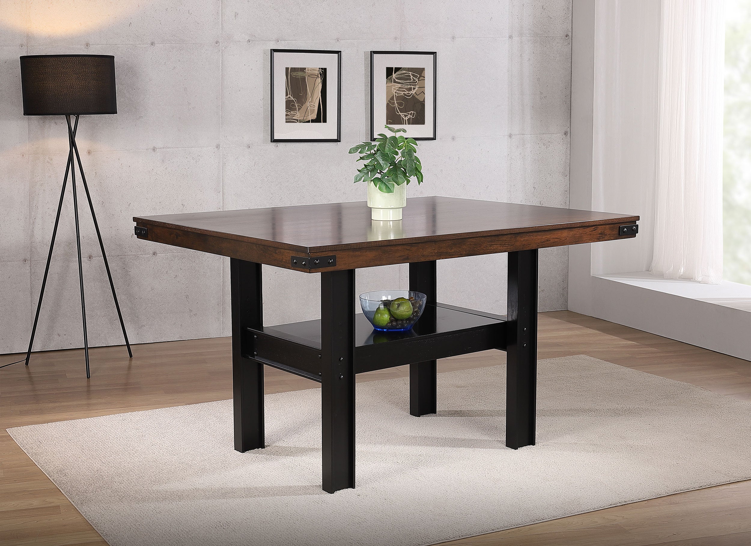 Patterson 60-inch Counter Height Dining Table Mango Oak - MyWaynesHome #