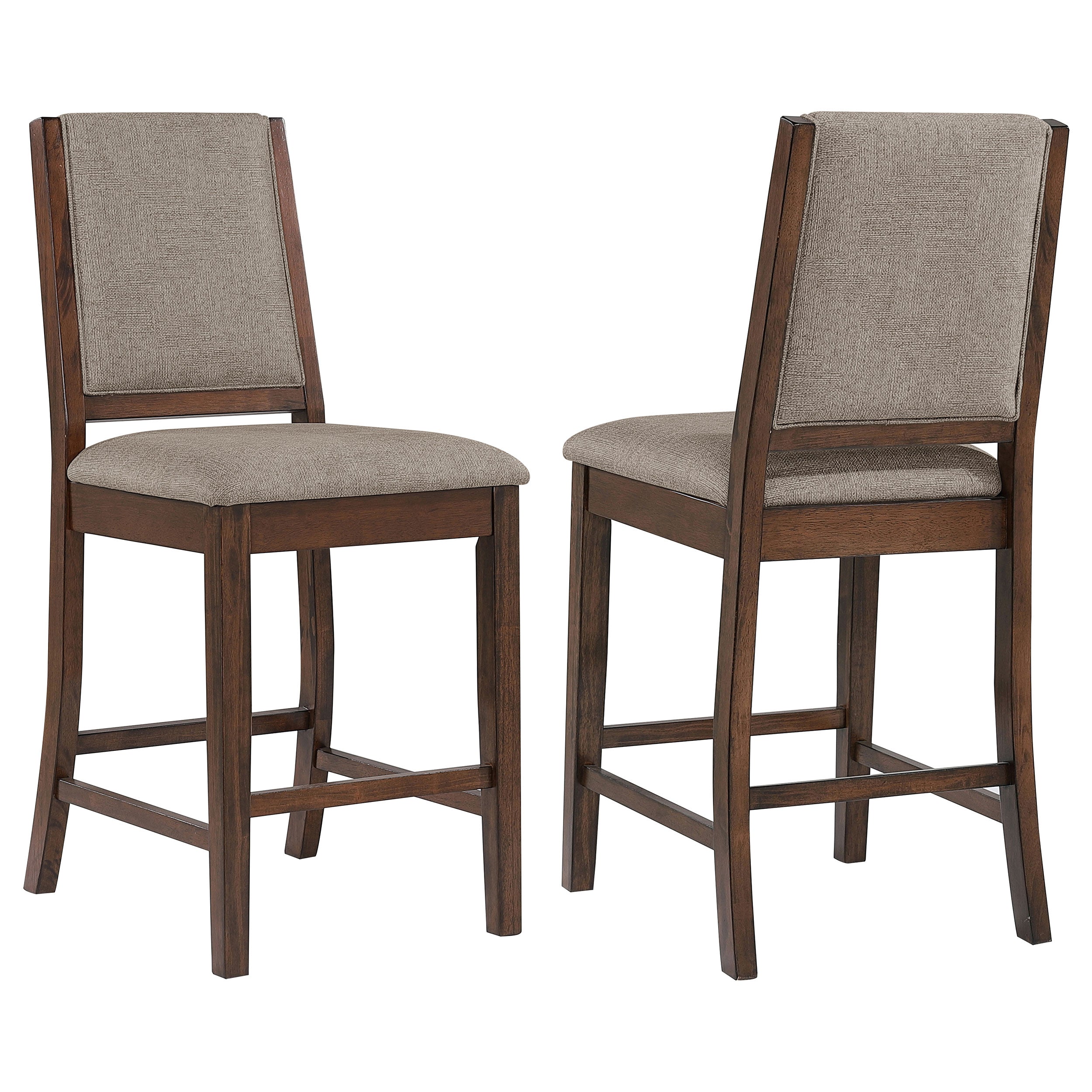 Patterson Upholstered Counter Chair Mango Oak (set Of 2) - MyWaynesHome #