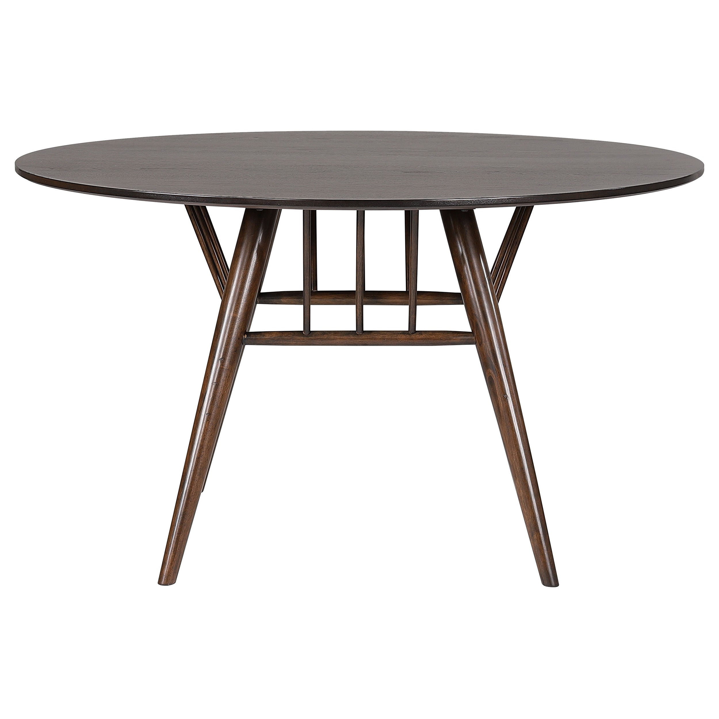Everton 5-piece Round 54-inch Dining Table Set Dark Walnut - MyWaynesHome #