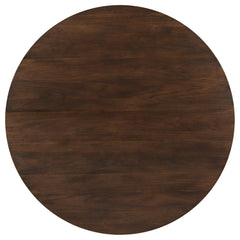 Everton Round 53-inch Wood Dining Table Dark Walnut - MyWaynesHome #