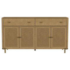 Arini 2-drawer Cane Door Dining Sideboard Server Sand Wash