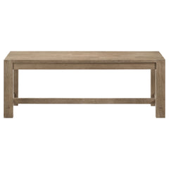 Scottsdale Wood Trestle Base Dining Bench Washed Brown - MyWaynesHome #